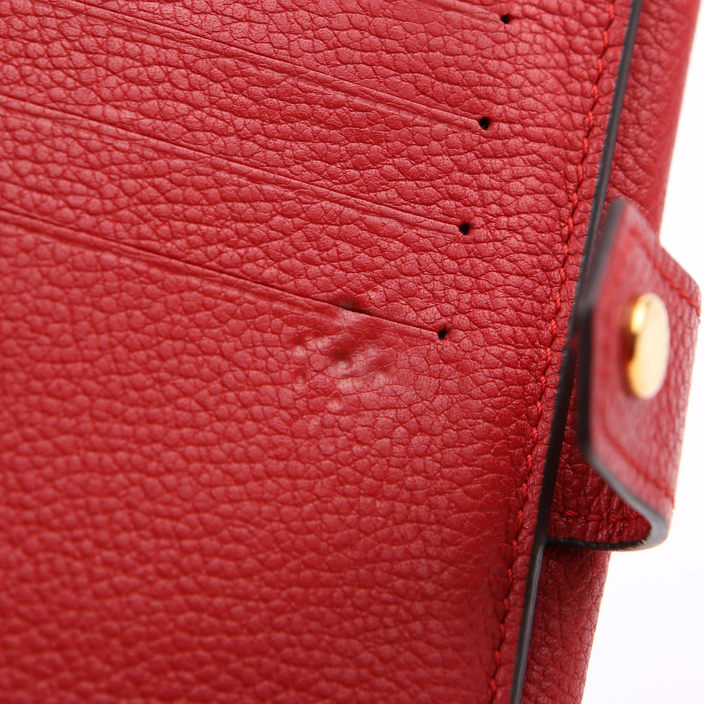Pallas Wallet Compact Monogram Red