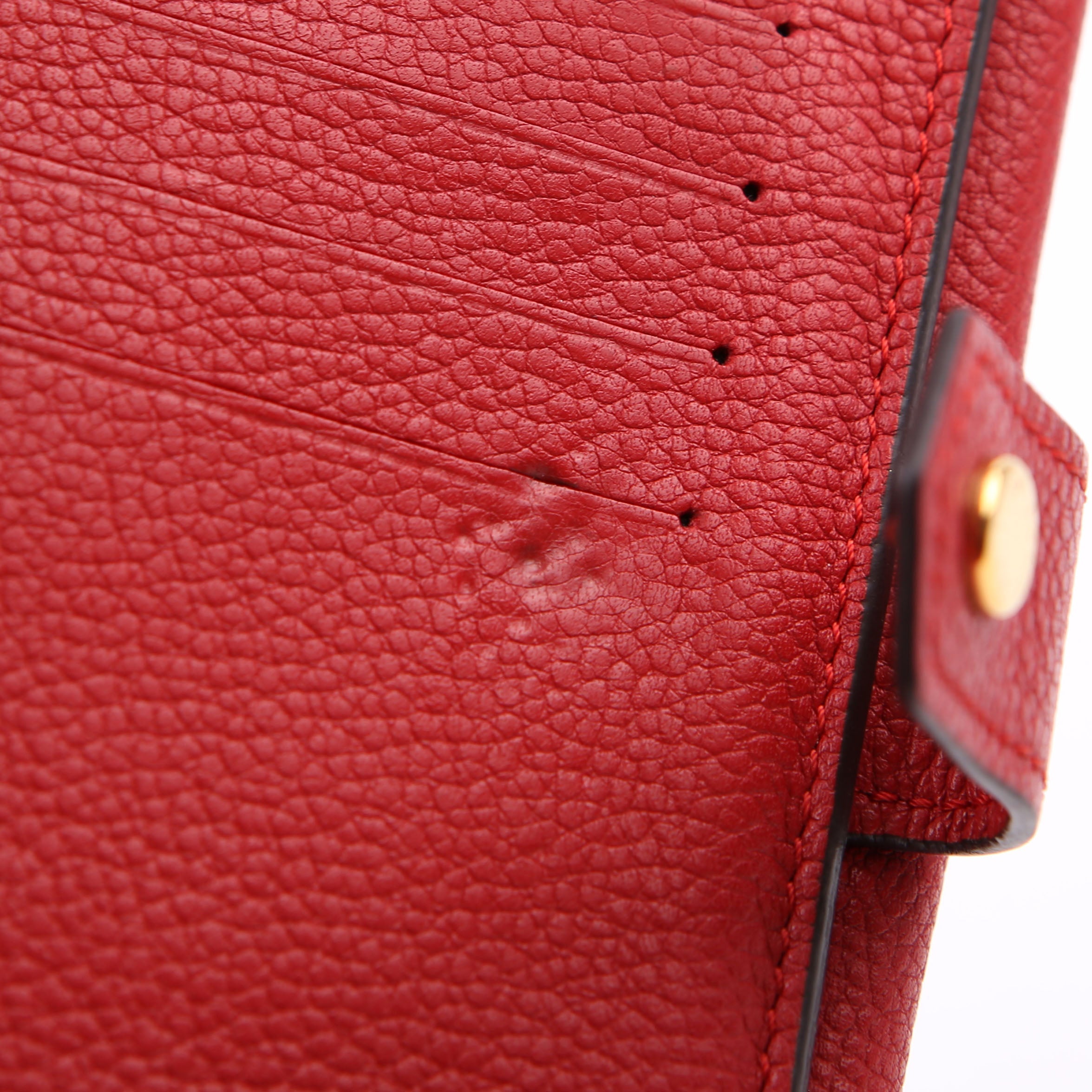 Pallas Wallet Compact Monogram Red