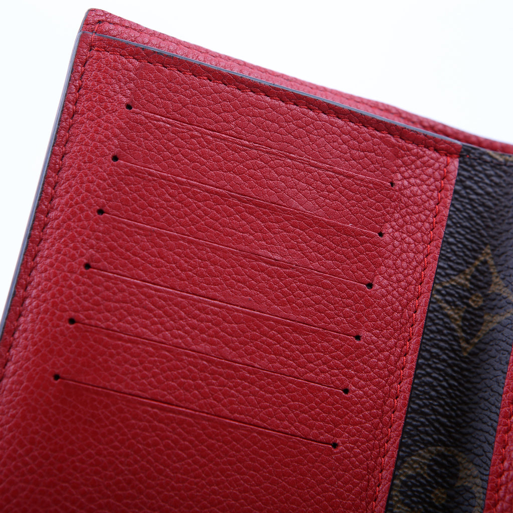 Pallas Wallet Compact Monogram Red