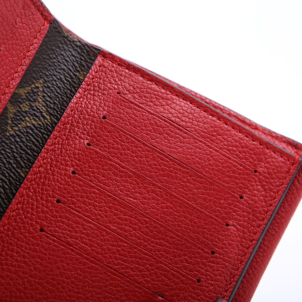 Pallas Wallet Compact Monogram Red