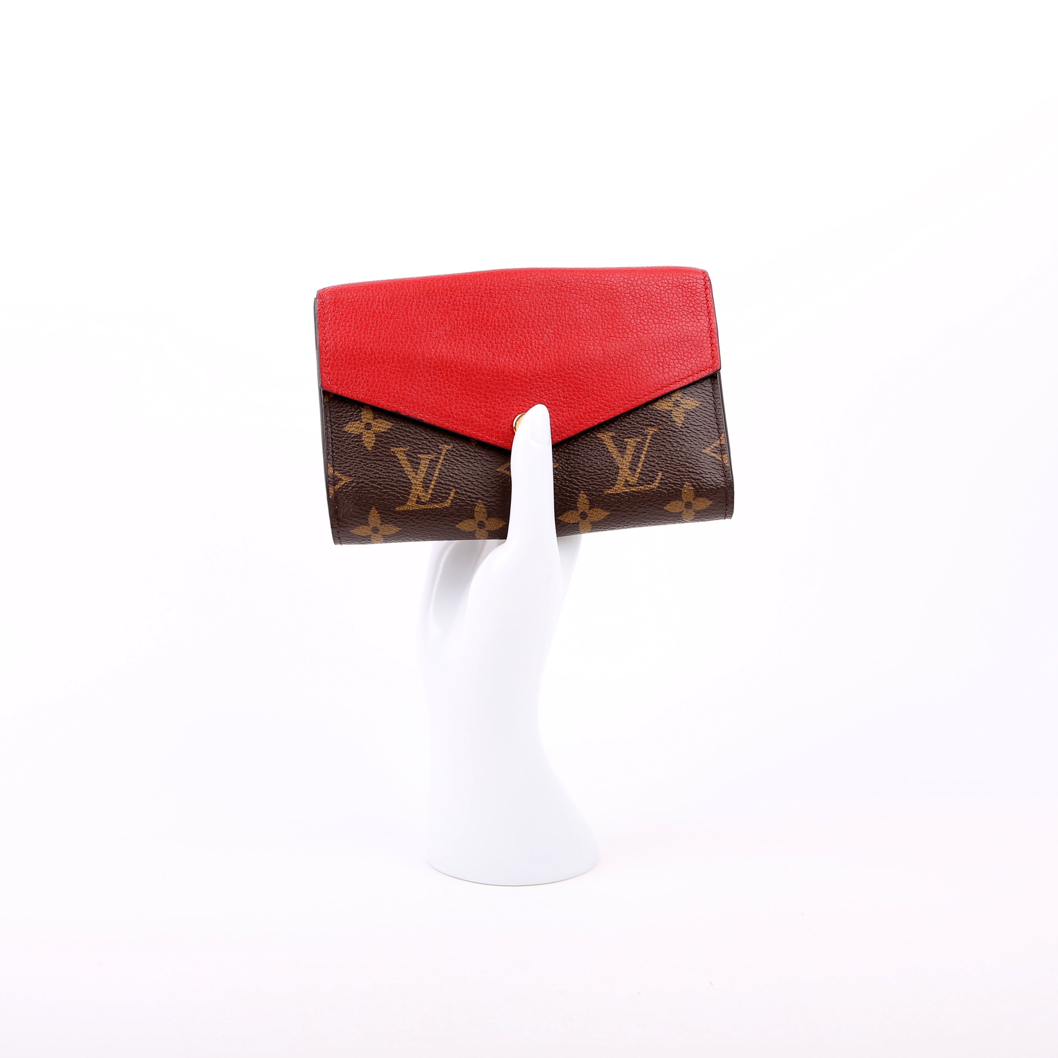 Pallas Wallet Compact Monogram Red