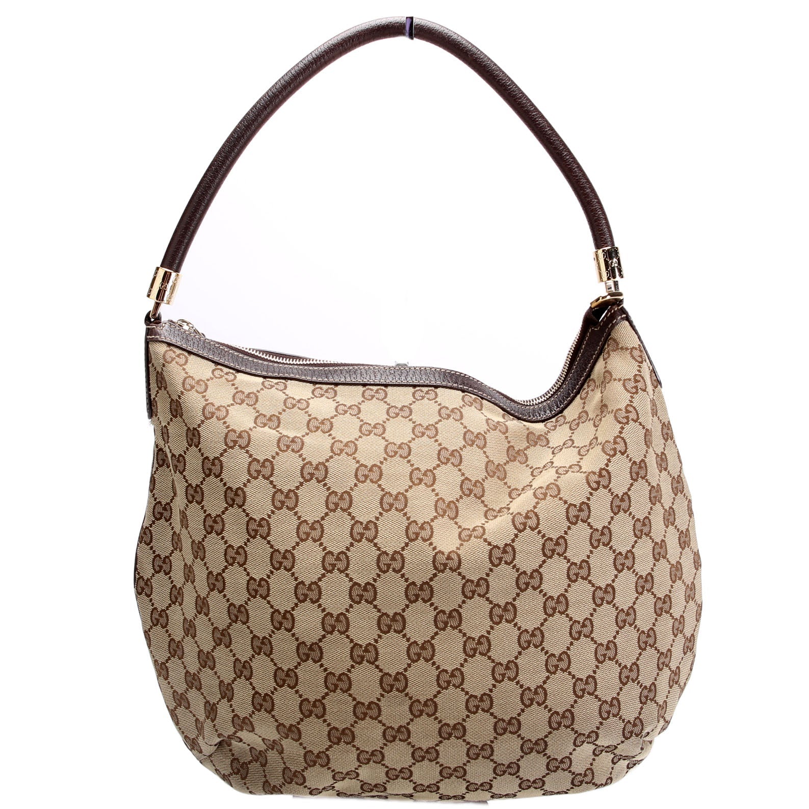 161718 GG Canvas Shoulder Bag Medium Brown