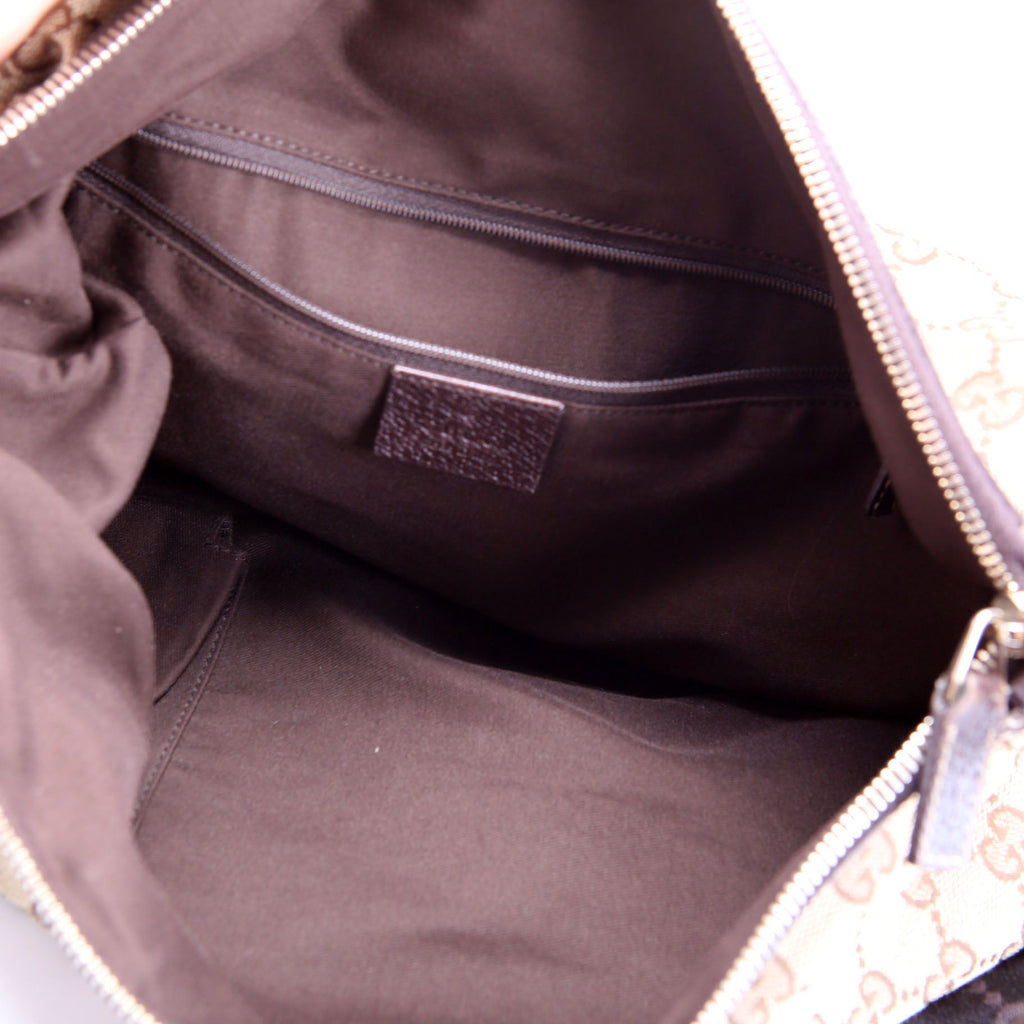 161718 GG Canvas Shoulder Bag Medium Brown