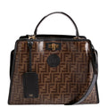 Fendi FF 1974 Peekaboo Medium Patent Iconic Defender Black/Brown