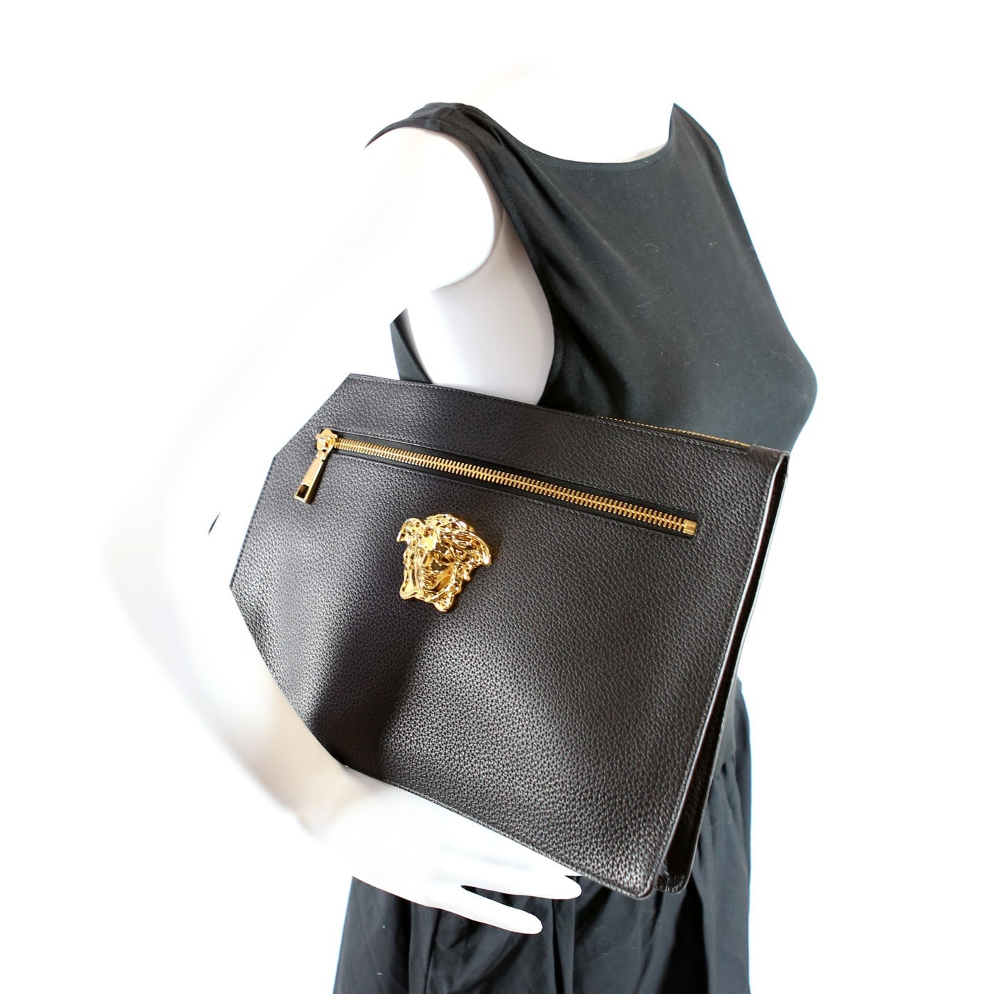 La Medusa Wristlet Large Black