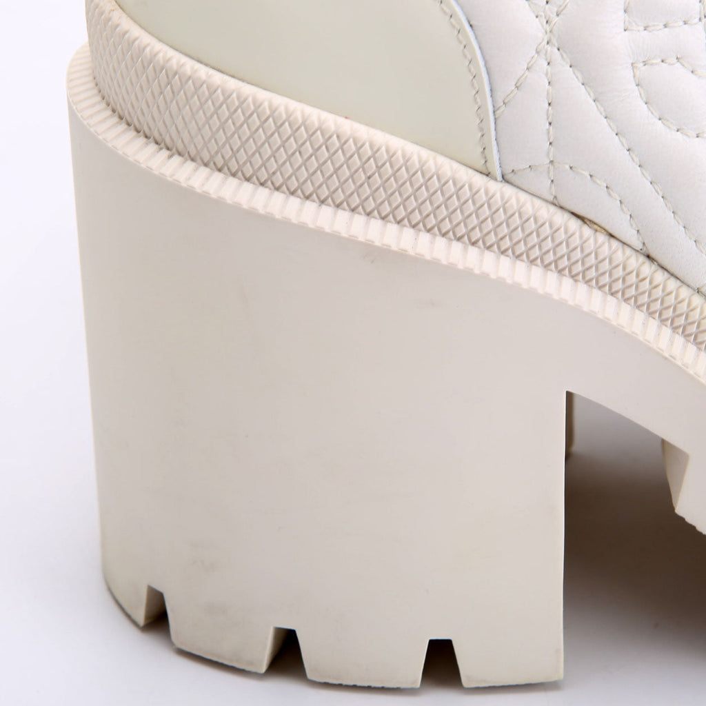 Gucci Quilted Rhombus Trip Ankle Boots Size 39
