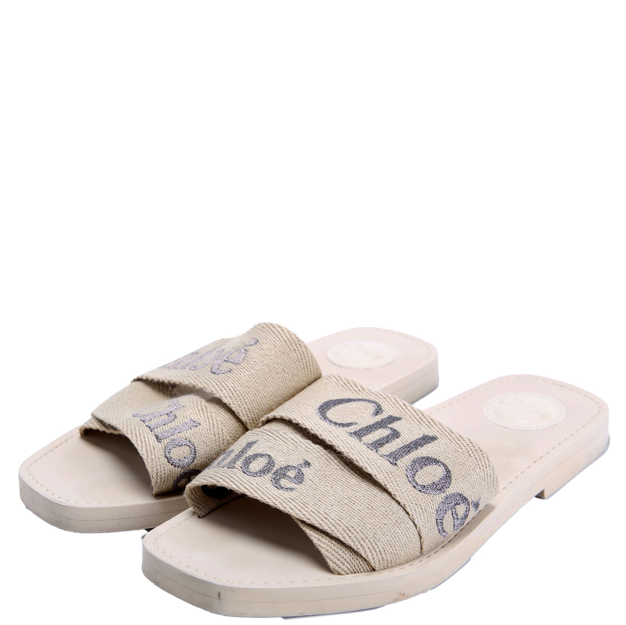 Woody Flat Mules Size 39 Beige