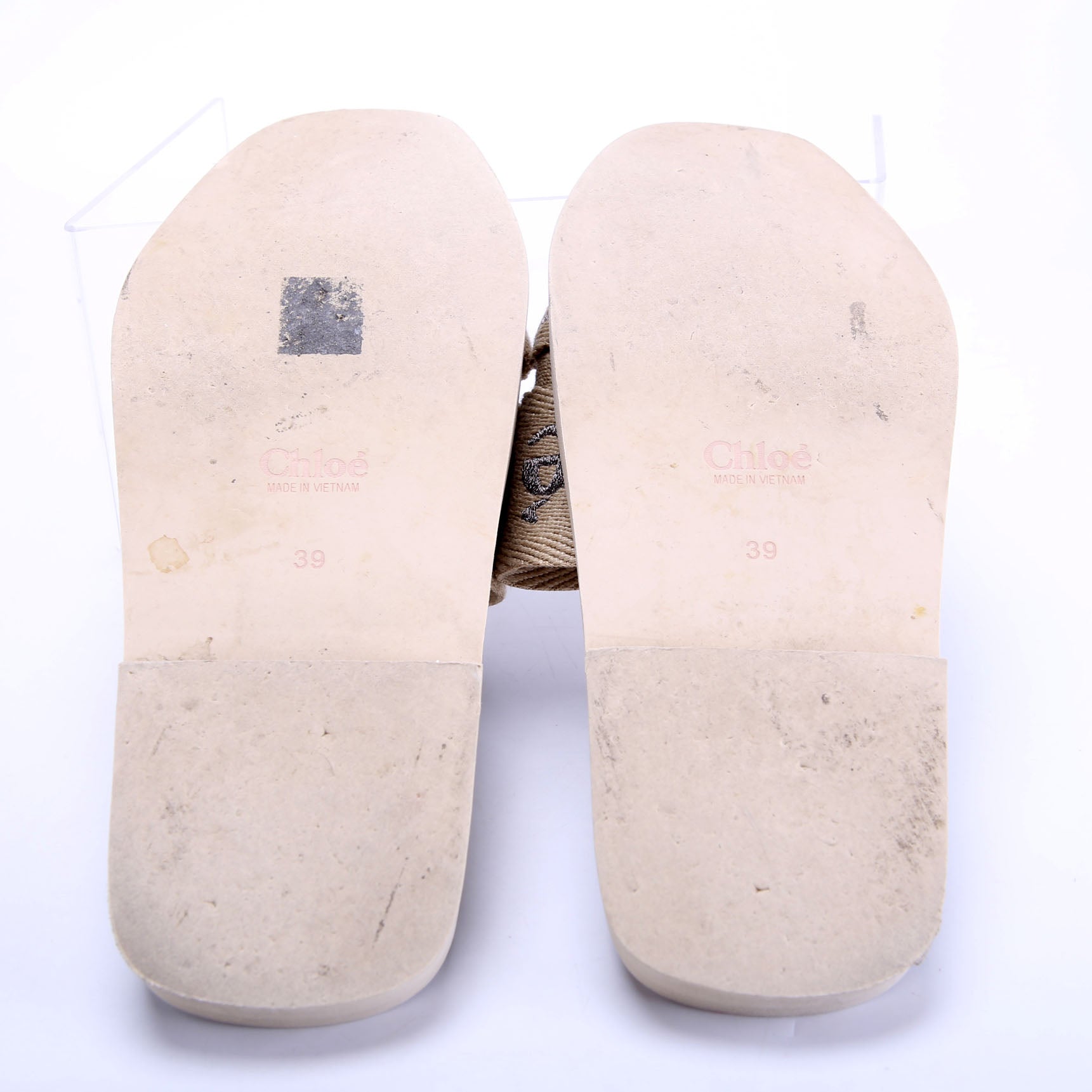 Woody Flat Mules Size 39 Beige