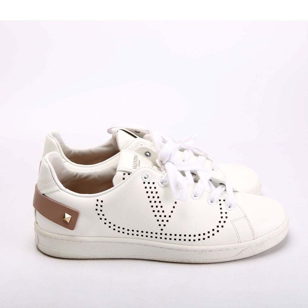 Backnet V Logo Sneaker Size 38 White