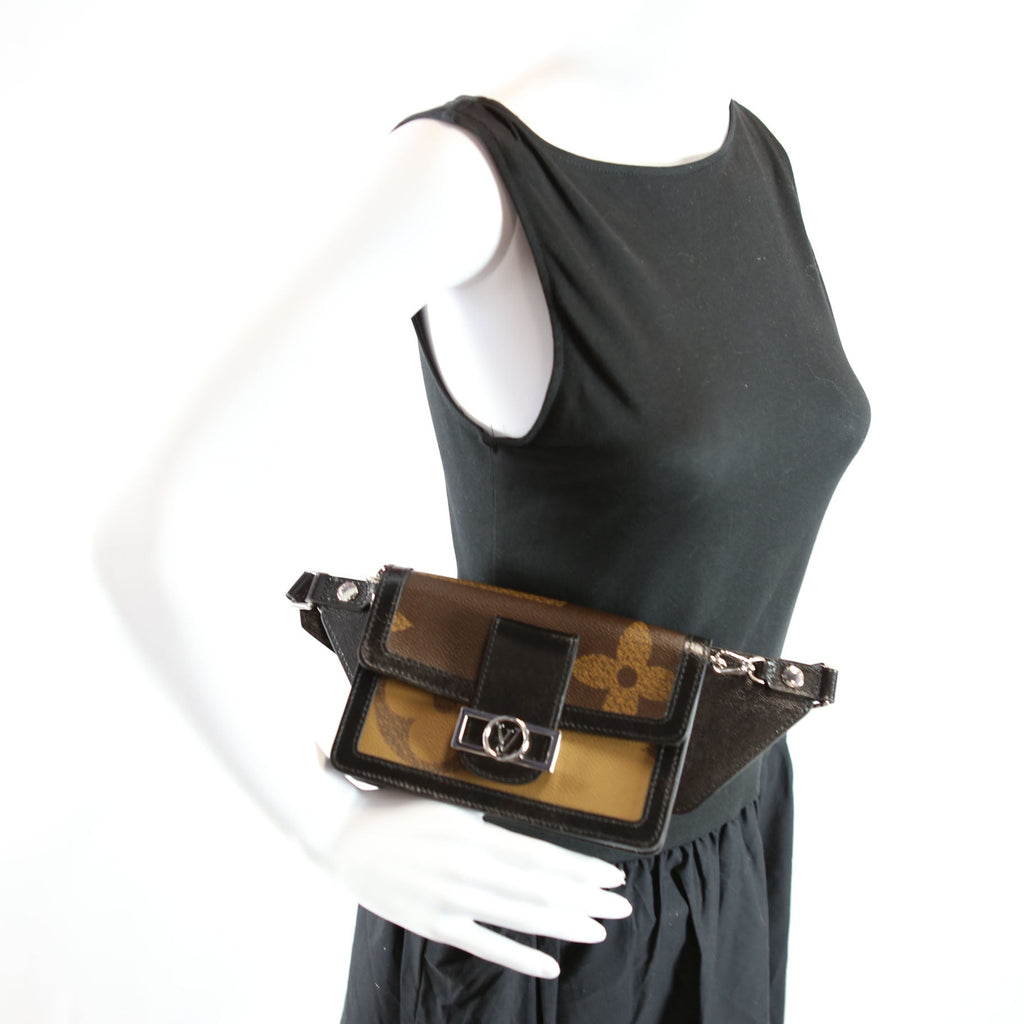 Dauphine Belt Bag Reversed Monogram Black