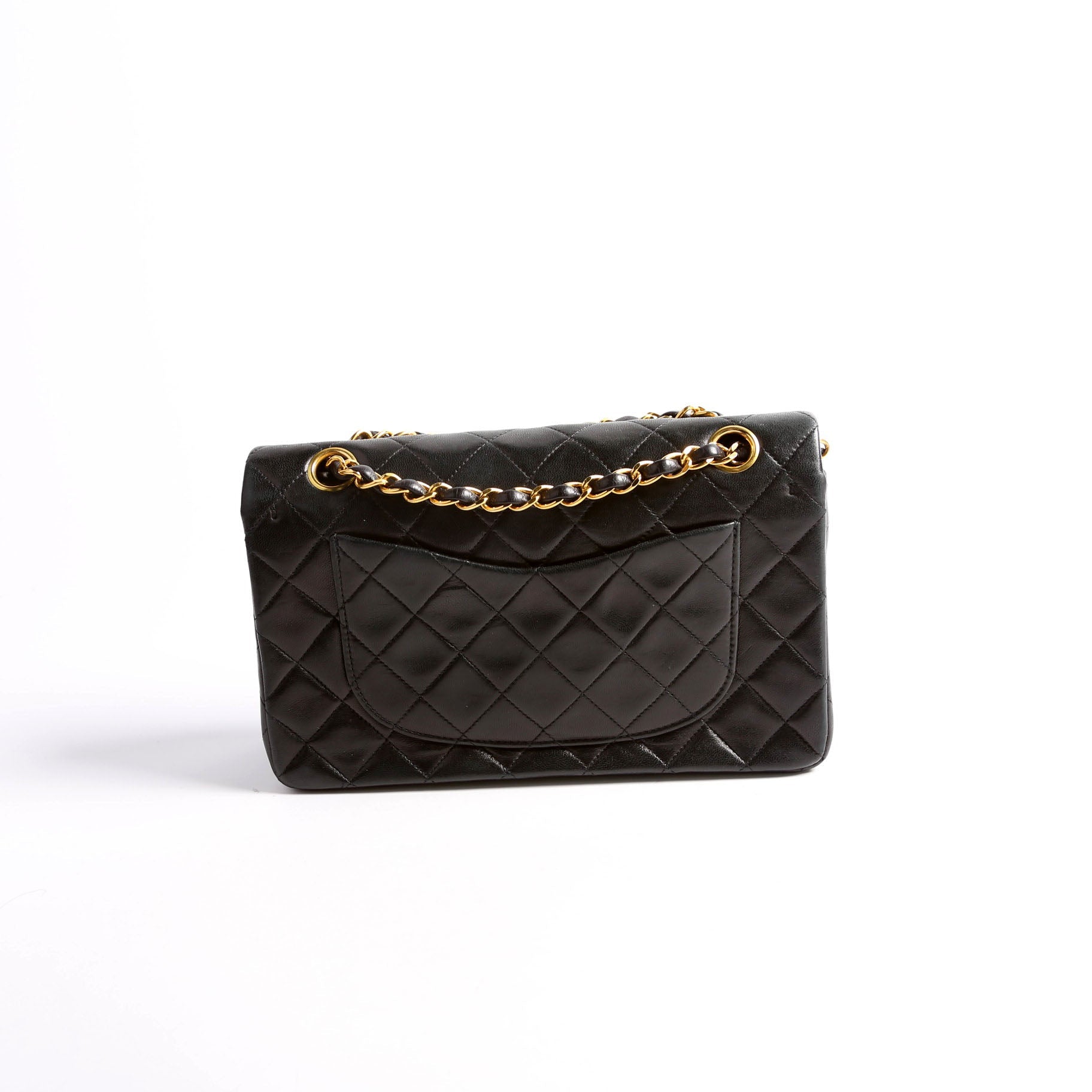 Classic Flap Small Lambskin 4M Black/Gold