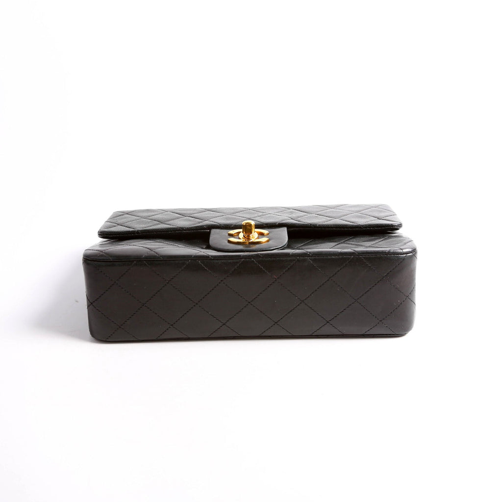 Classic Flap Small Lambskin 4M Black/Gold