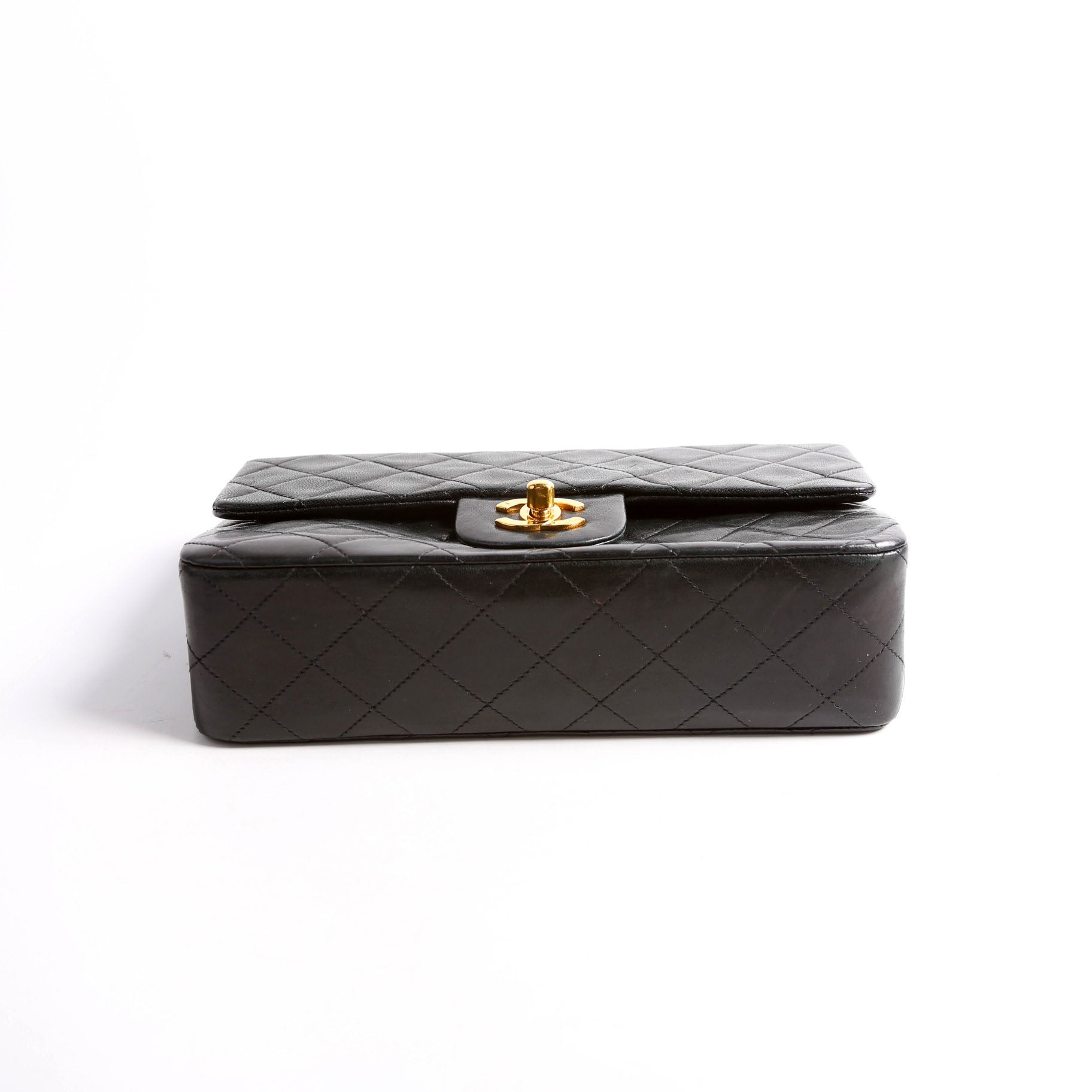 Classic Flap Small Lambskin 4M Black/Gold