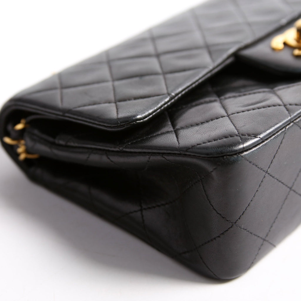Classic Flap Small Lambskin 4M Black/Gold