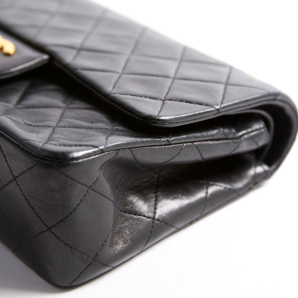 Classic Flap Small Lambskin 4M Black/Gold