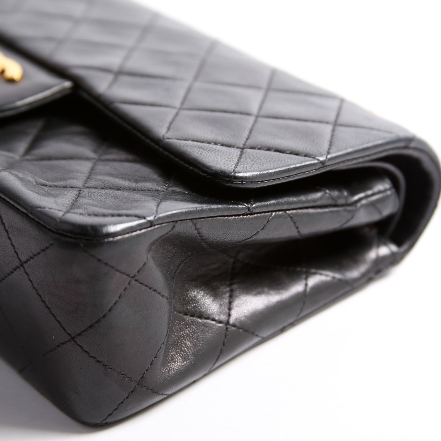 Classic Flap Small Lambskin 4M Black/Gold