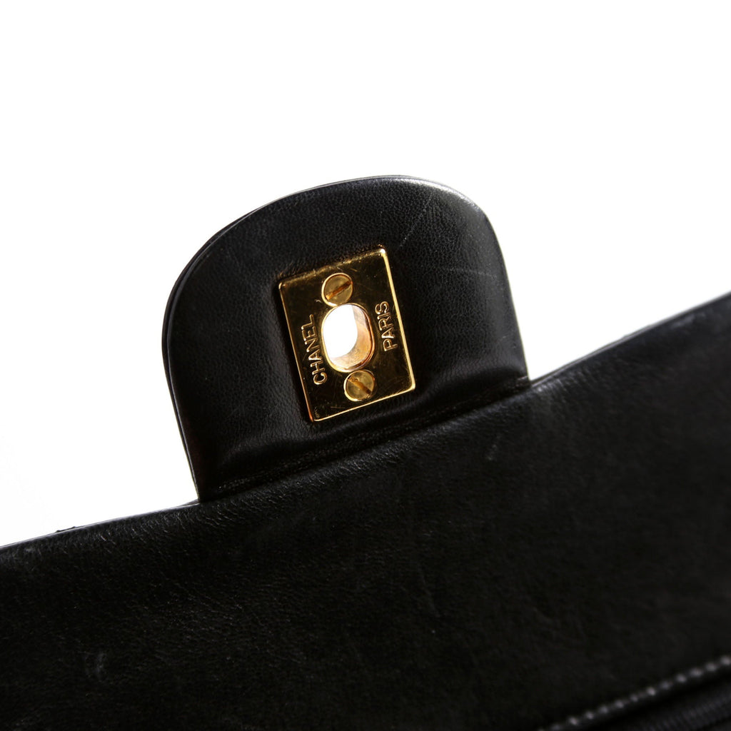 Classic Flap Small Lambskin 4M Black/Gold