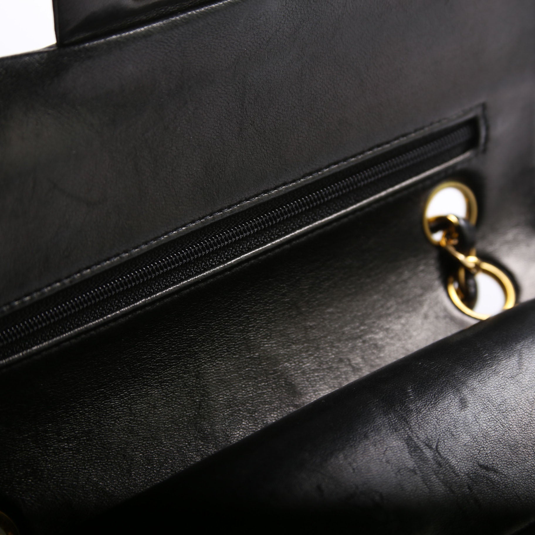 Classic Flap Small Lambskin 4M Black/Gold