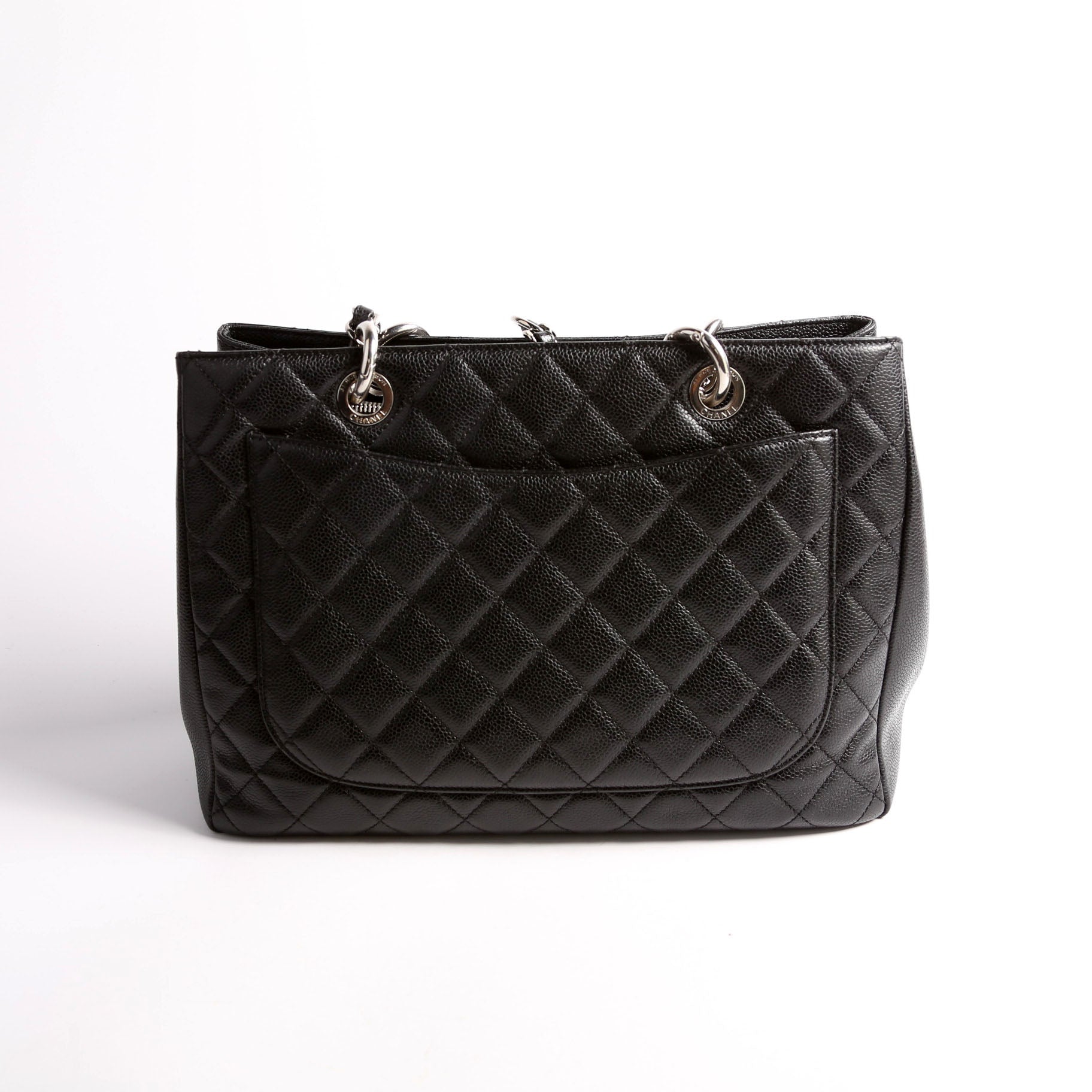 Grand Shopping Tote Caviar Black