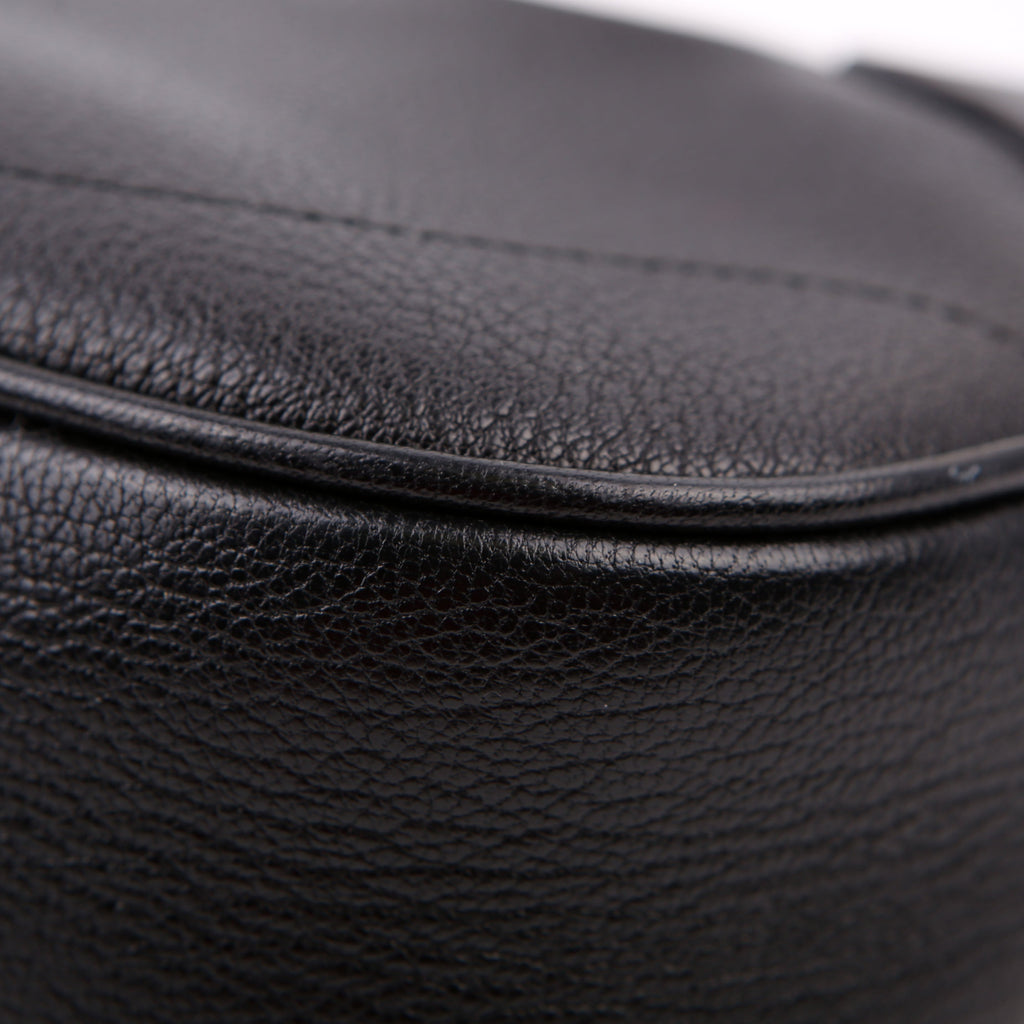 731817 Aphrodite Leather Small Shoulder Black