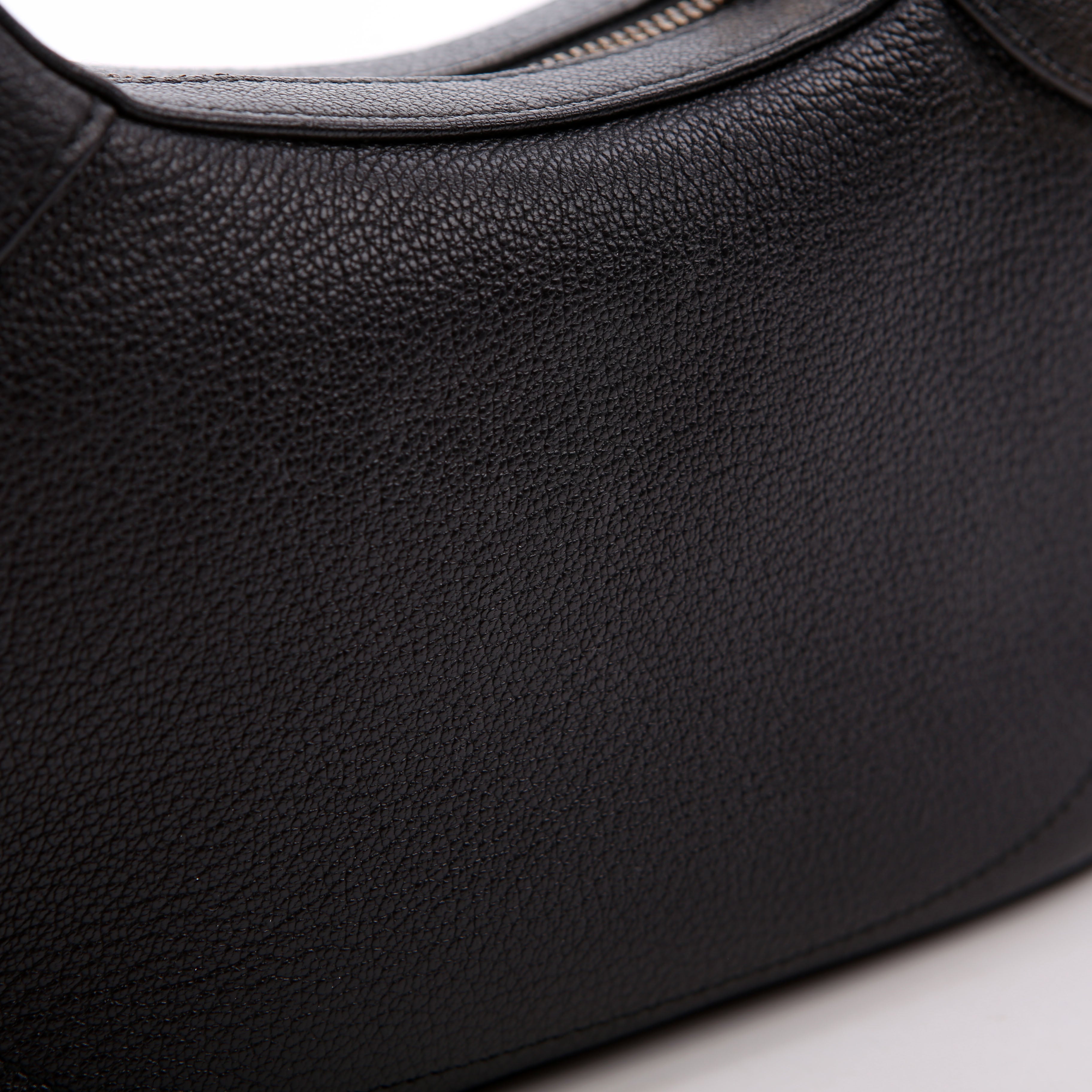 731817 Aphrodite Leather Small Shoulder Black
