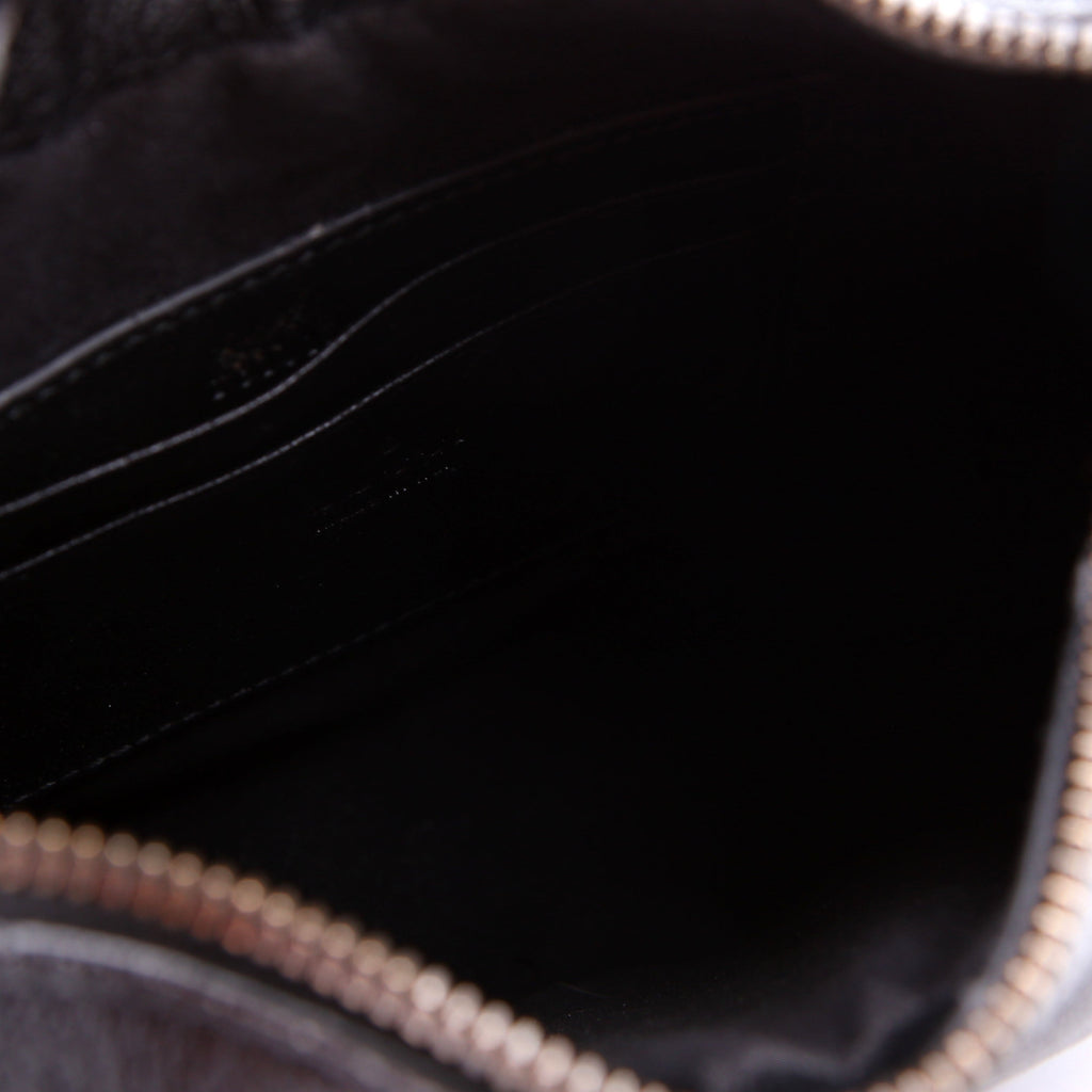 731817 Aphrodite Leather Small Shoulder Black