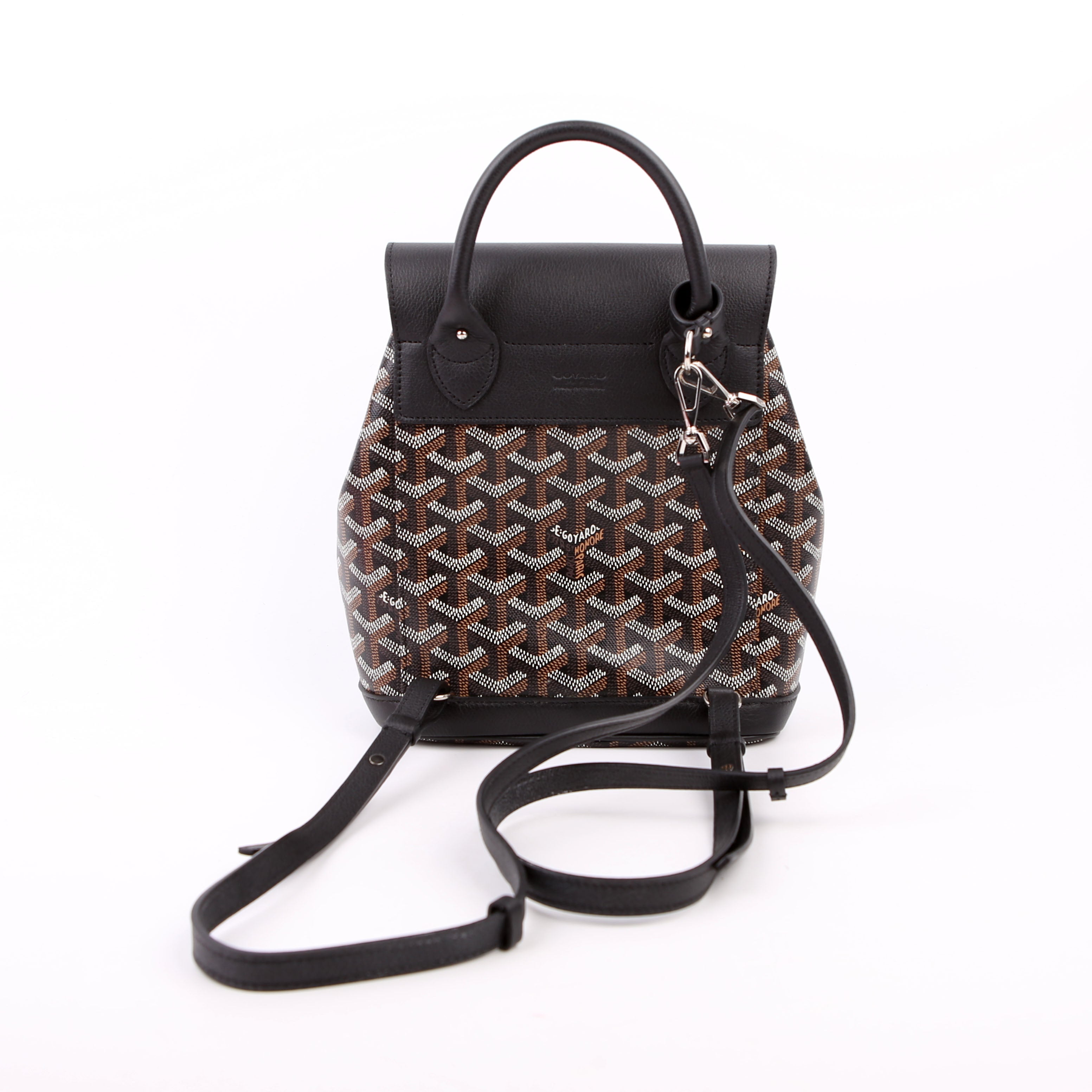 Alpin Mini Backpack Goyardine Canvas Black