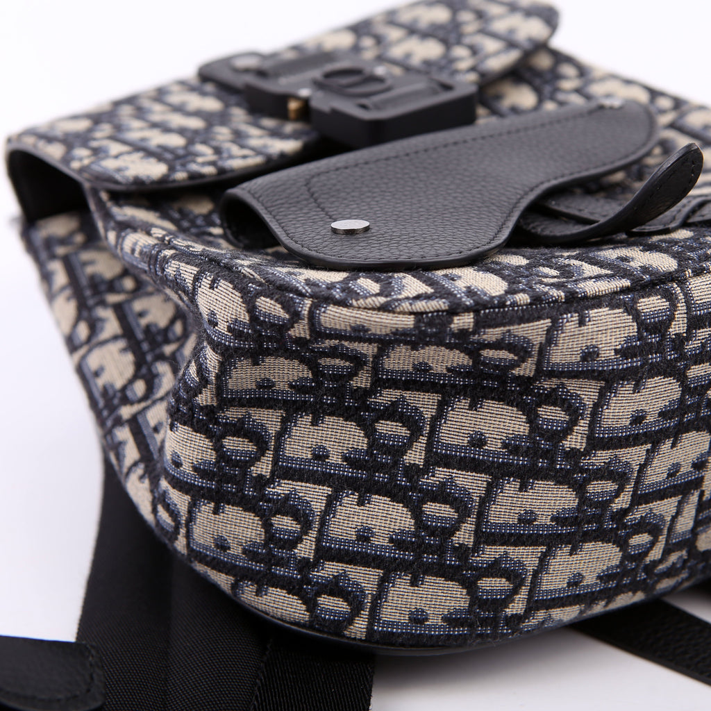 Dior Saddle Backpack XS Oblique Blue