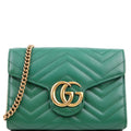 474575 Marmont Chain Wallet Green