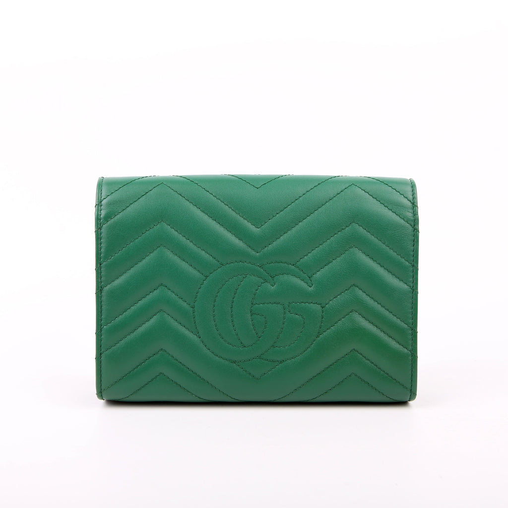 474575 Marmont Chain Wallet Green