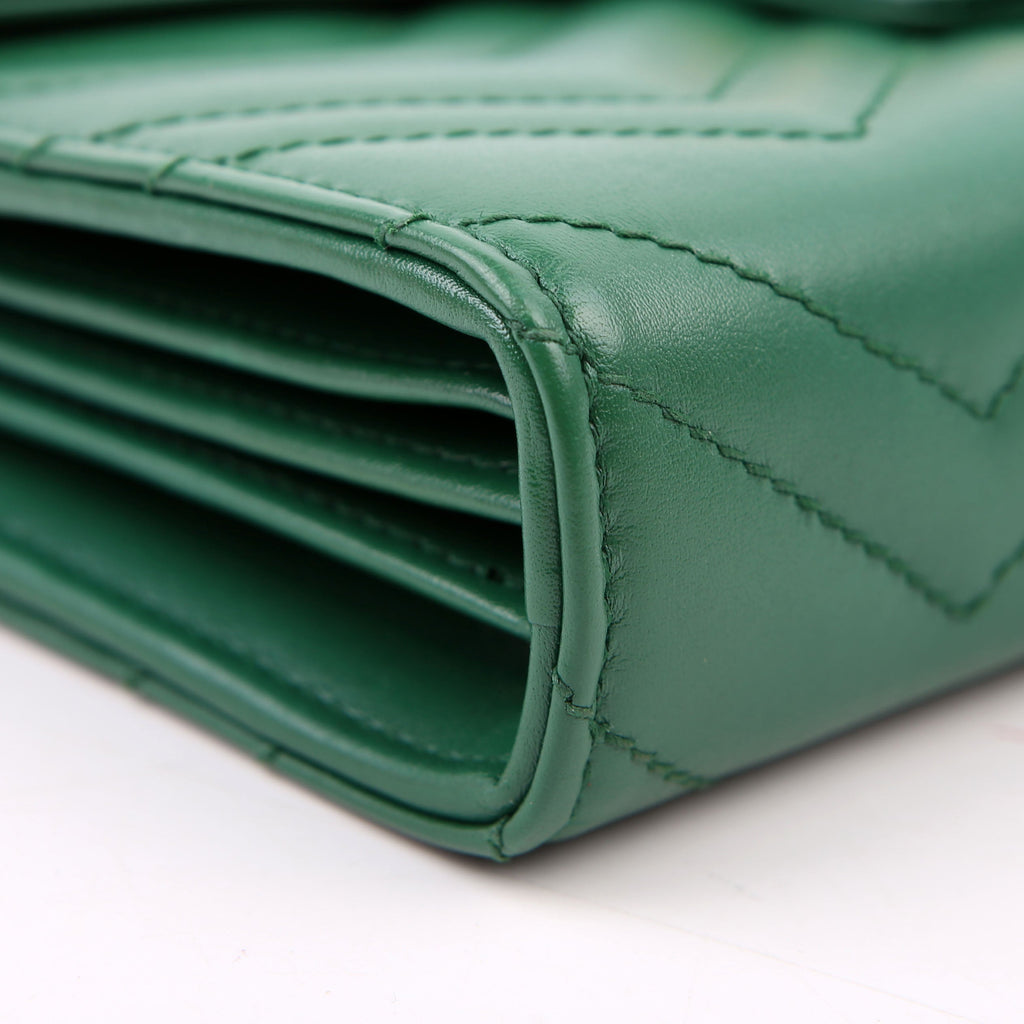 474575 Marmont Chain Wallet Green
