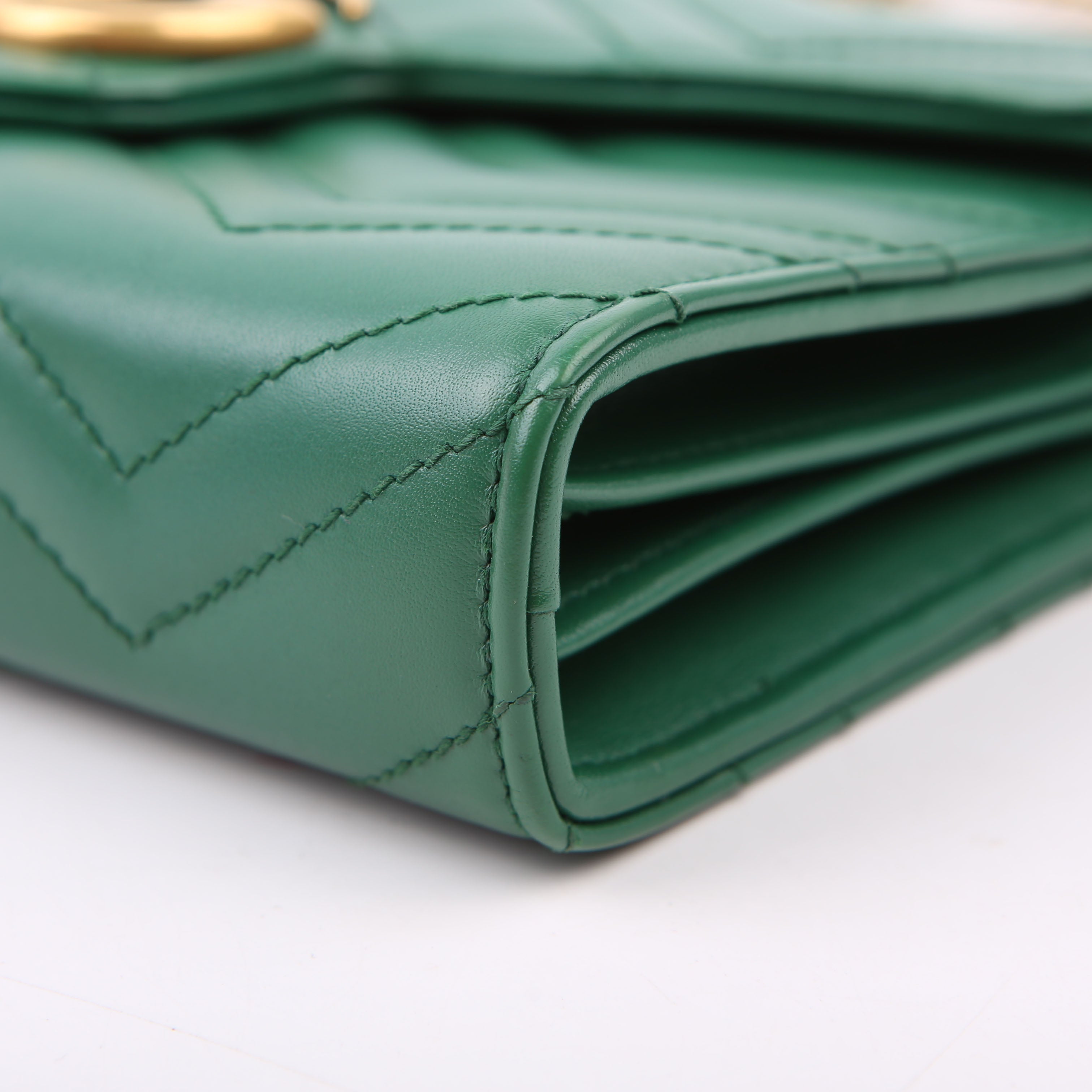 474575 Marmont Chain Wallet Green