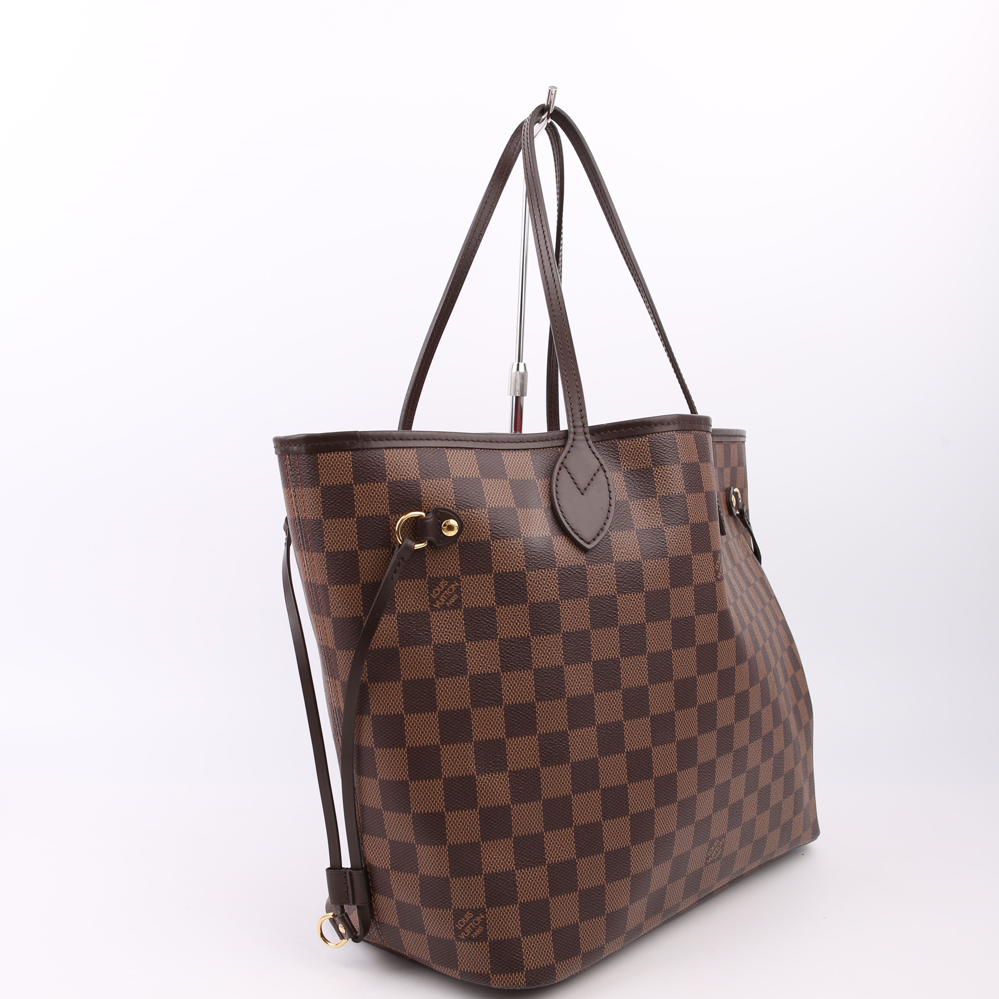 Neverfull With Wallet MM Damier Ebene Red