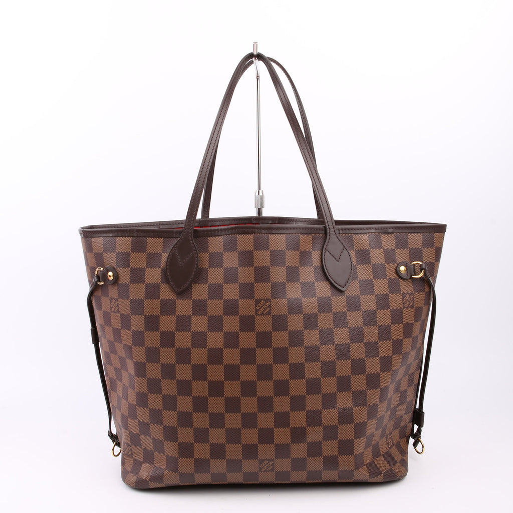 Neverfull With Wallet MM Damier Ebene Red