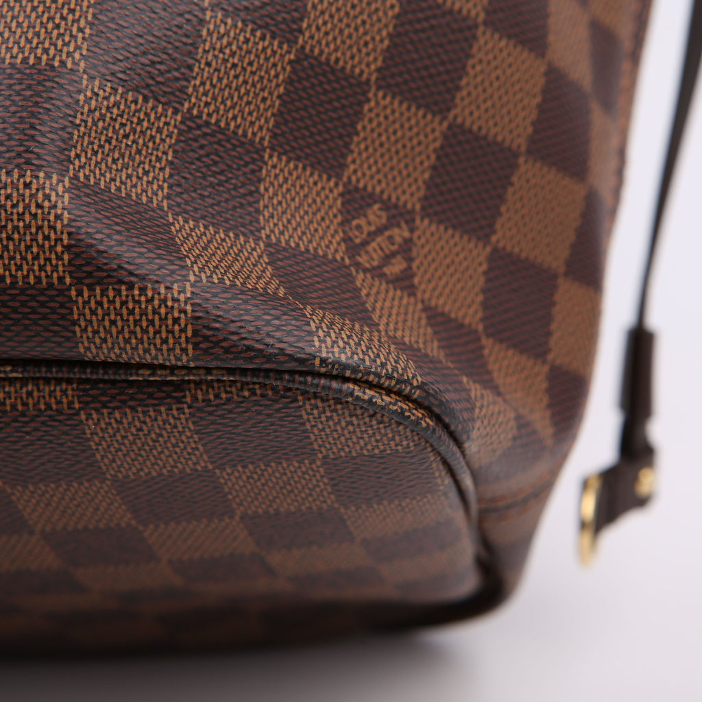 Neverfull With Wallet MM Damier Ebene Red