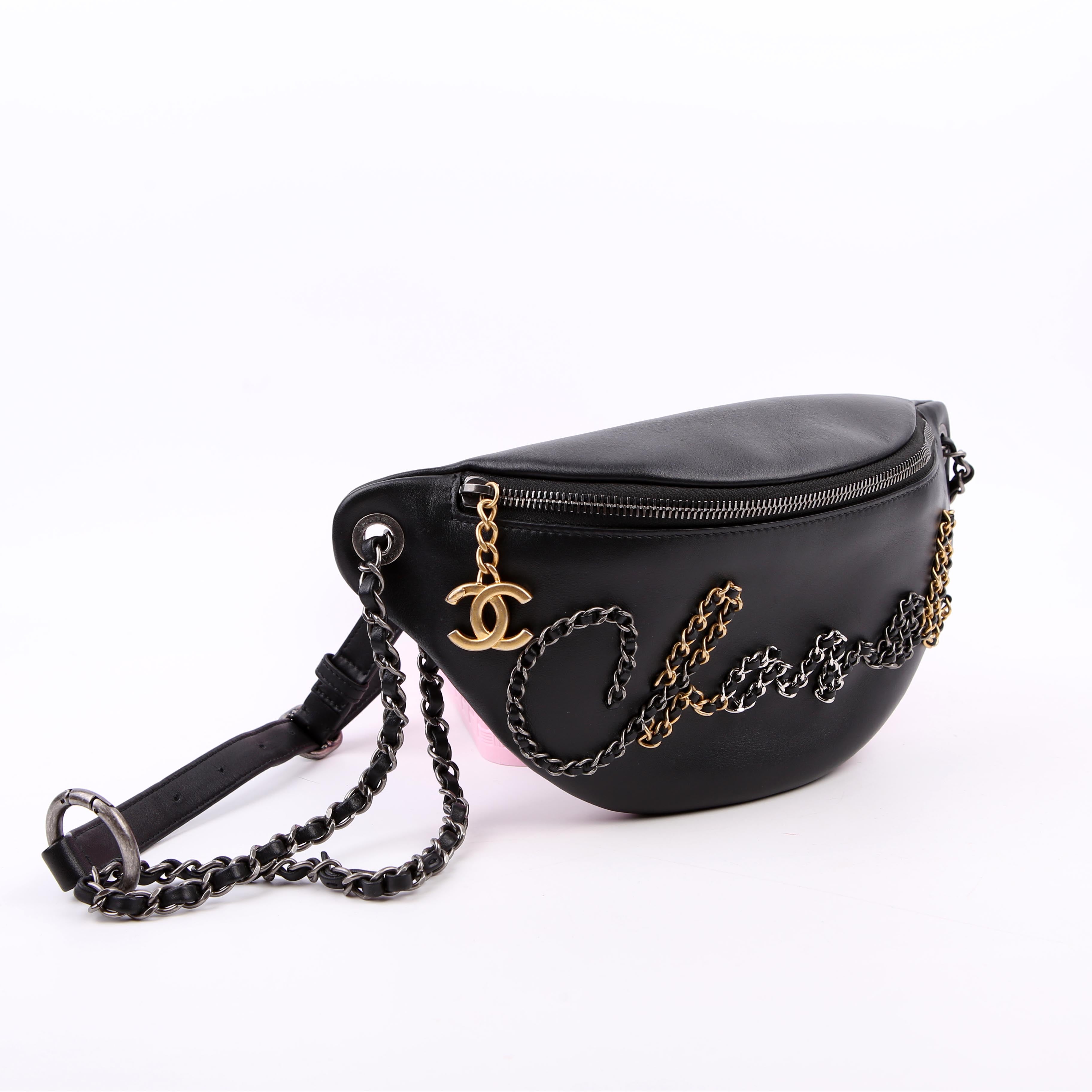 Chain Signe Belt Bag RFID Black