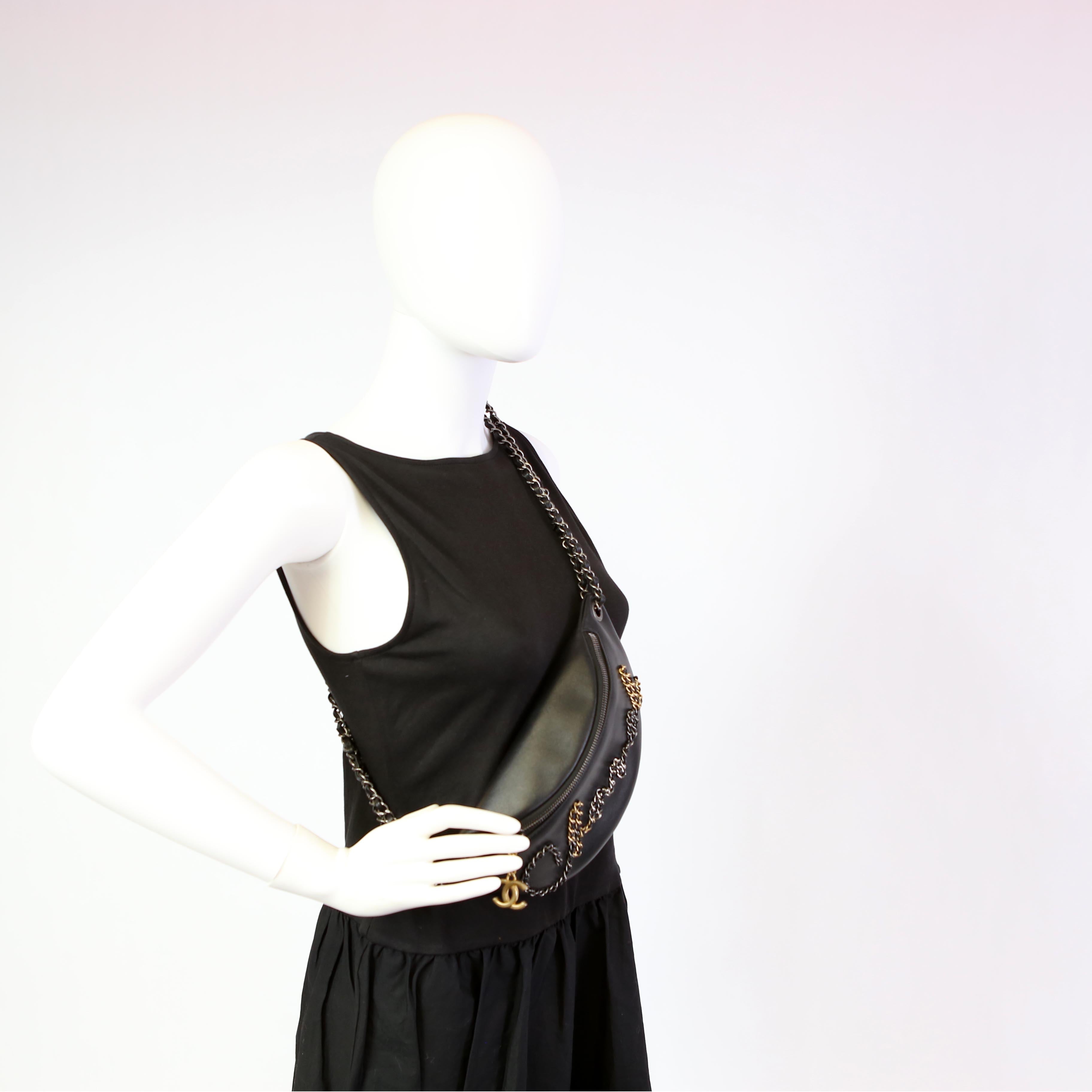 Chain Signe Belt Bag RFID Black