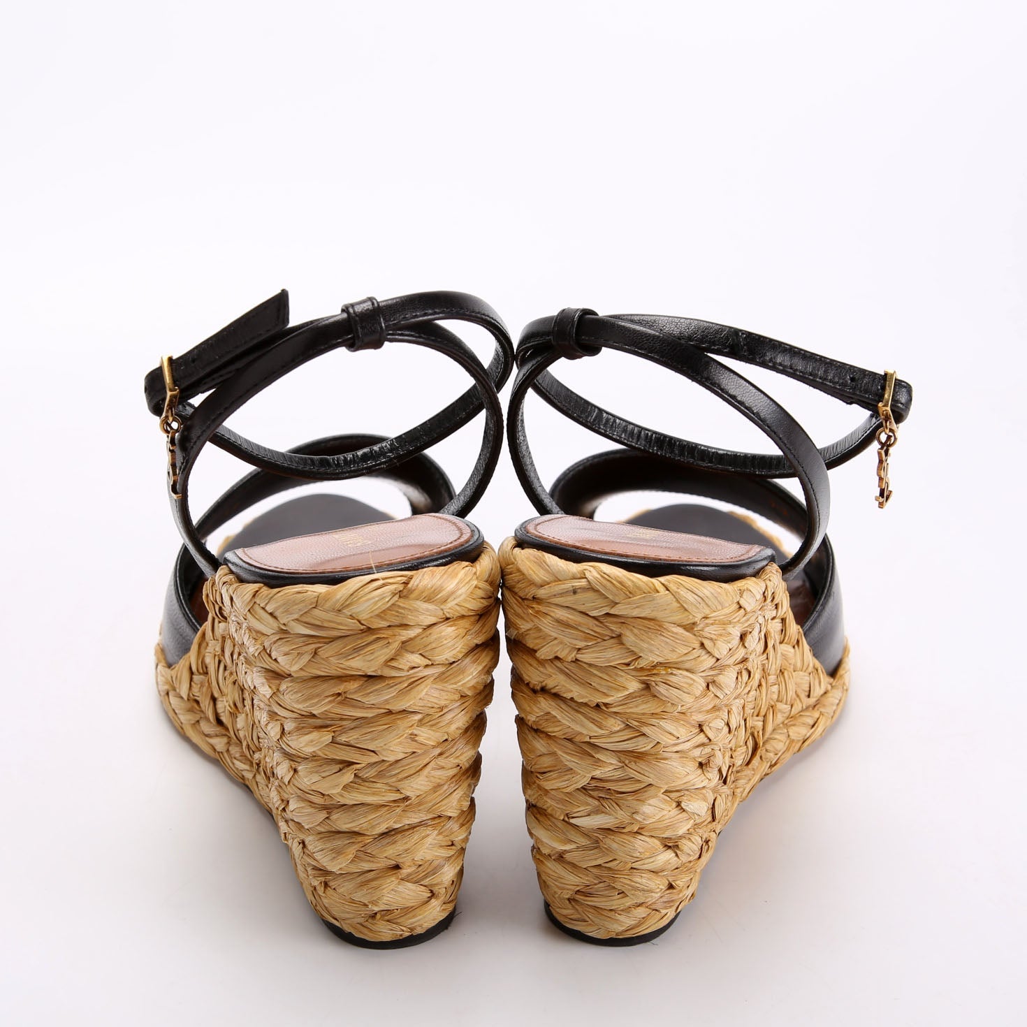 Paloma 95 Espadrille Wedges Size 39 Black/Brown