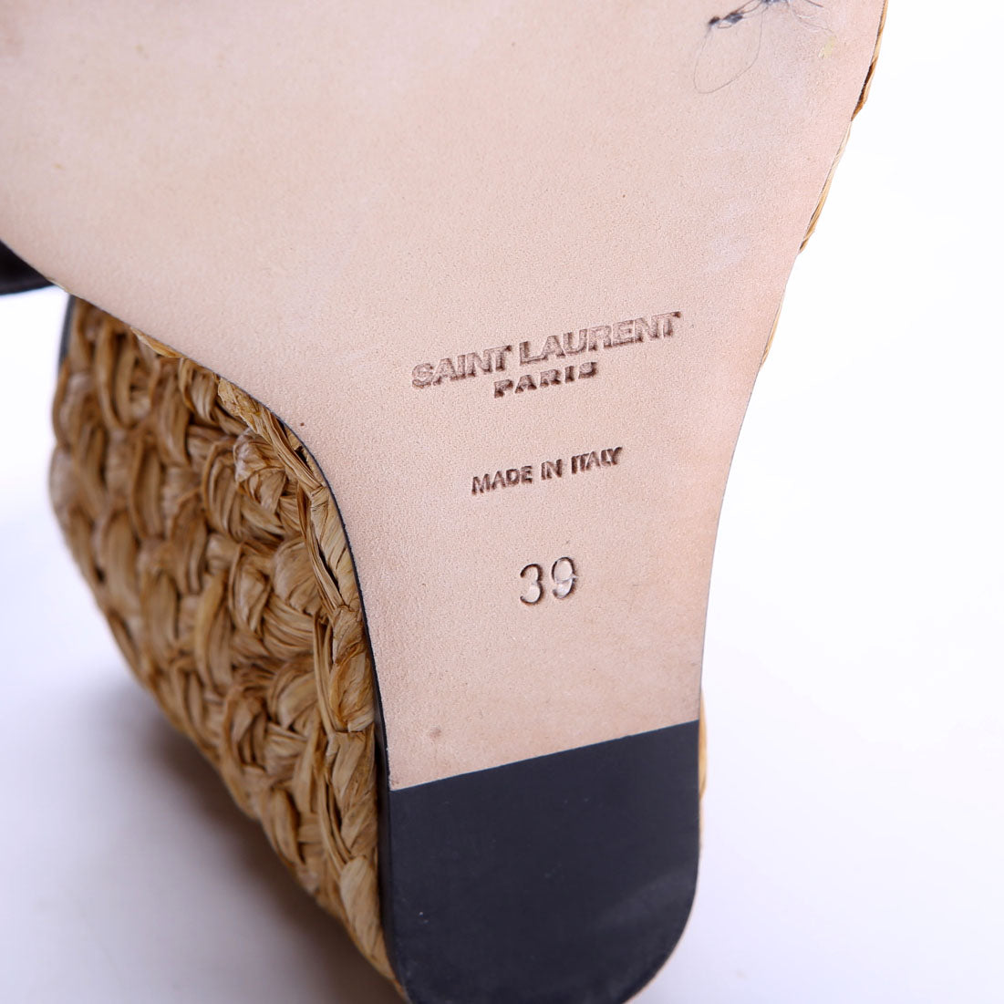 Paloma 95 Espadrille Wedges Size 39 Black/Brown