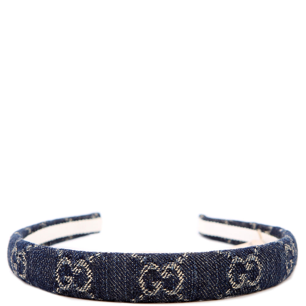 GG Denim Headband Navy