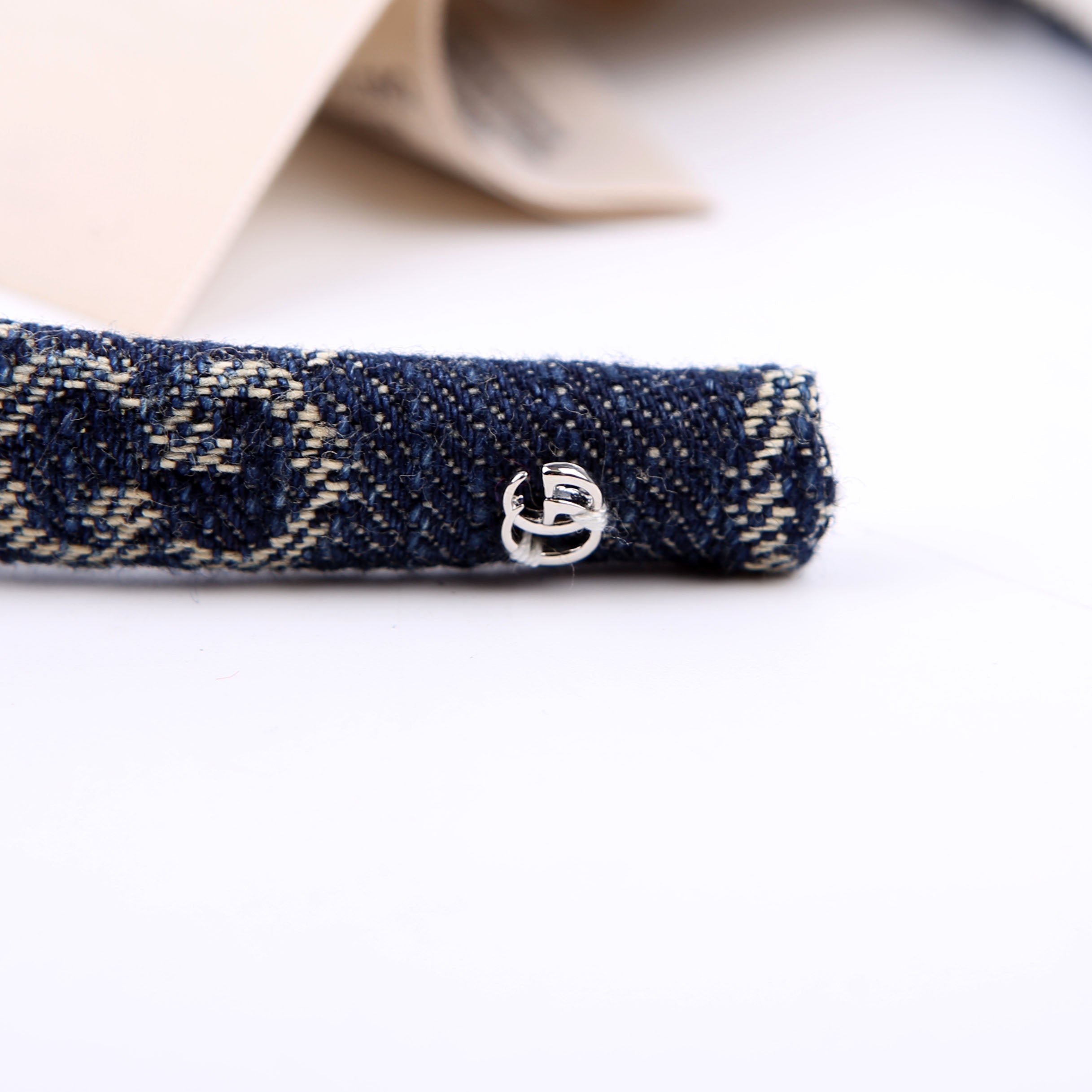 GG Denim Headband Navy