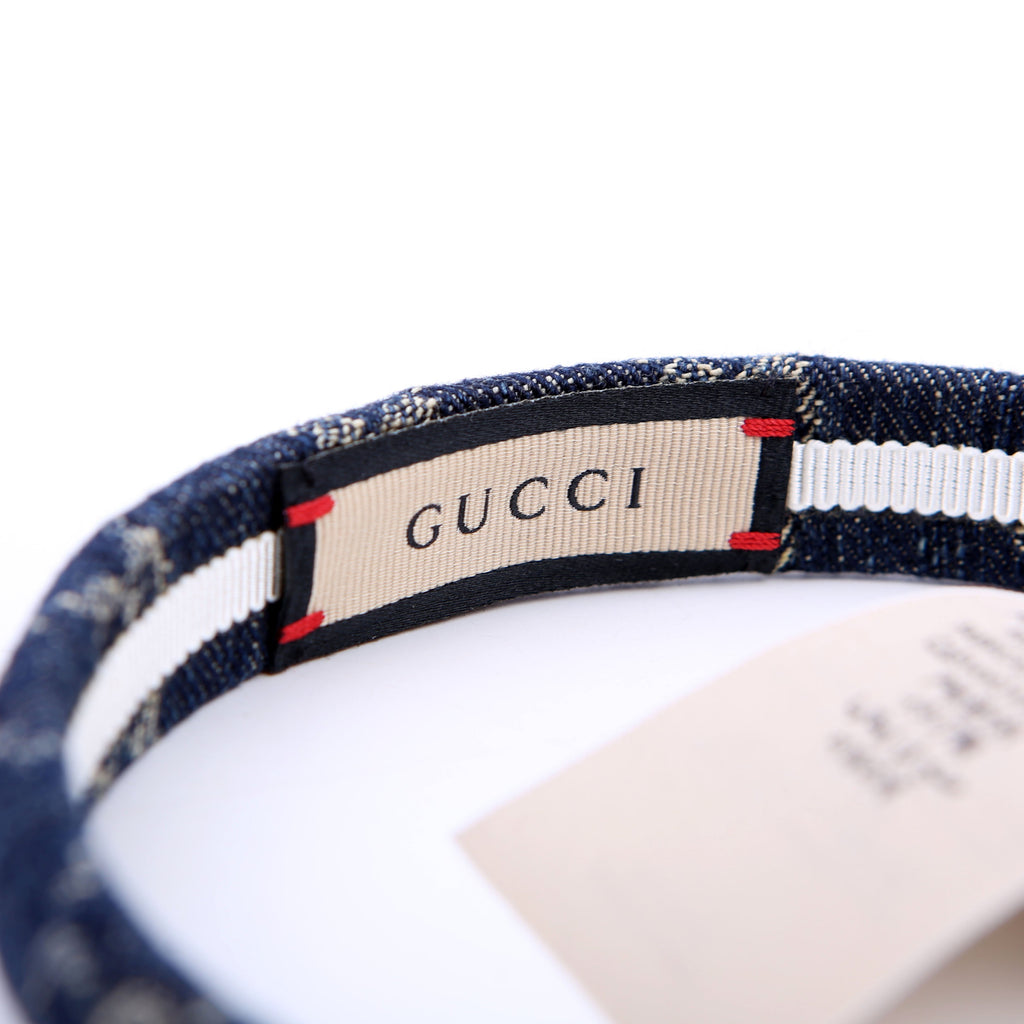 GG Denim Headband Navy