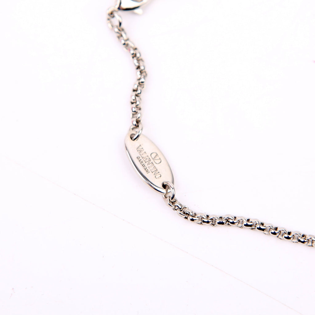 Vlogo Signature With Swarovski Crystals Bracelet Silver