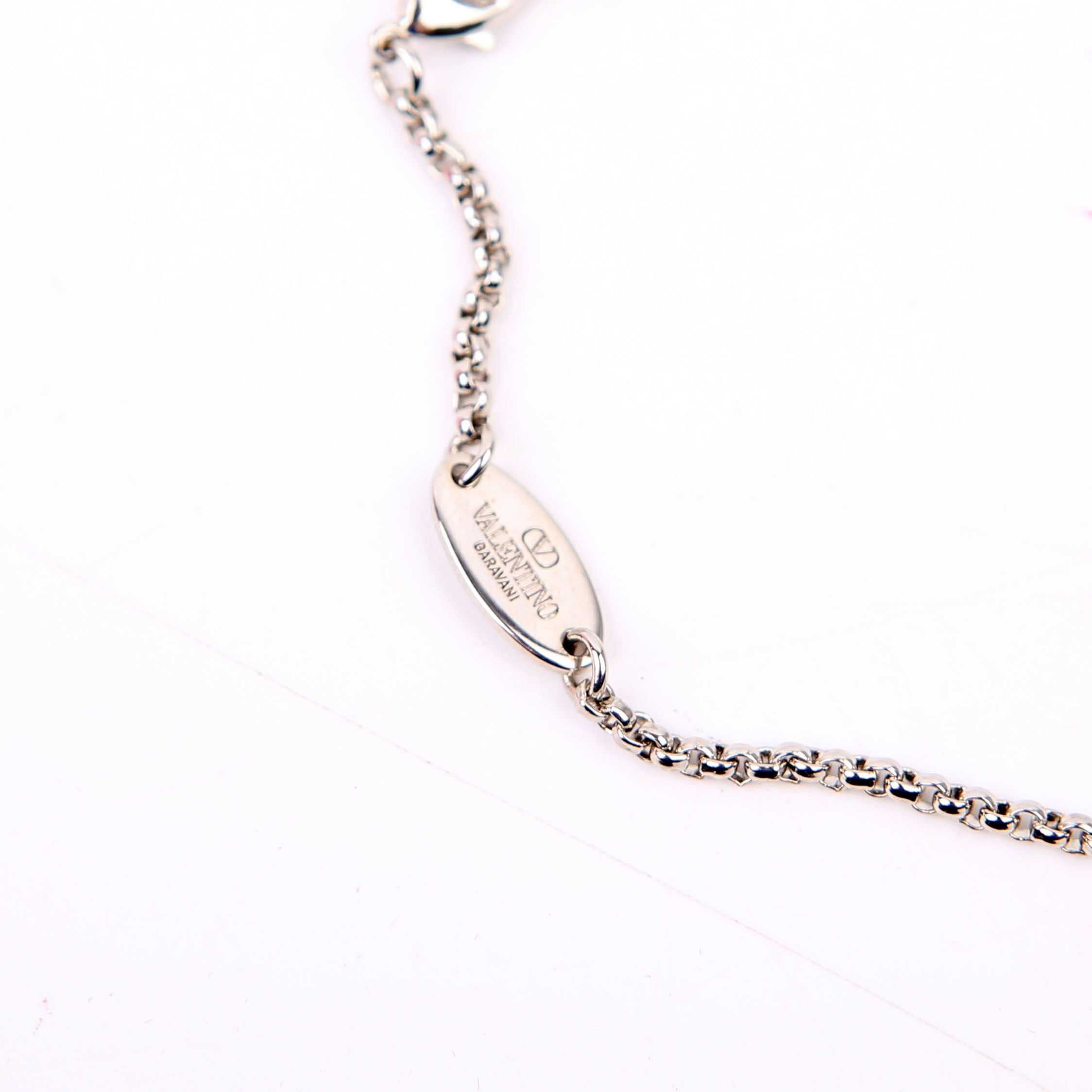 Vlogo Signature With Swarovski Crystals Bracelet Silver