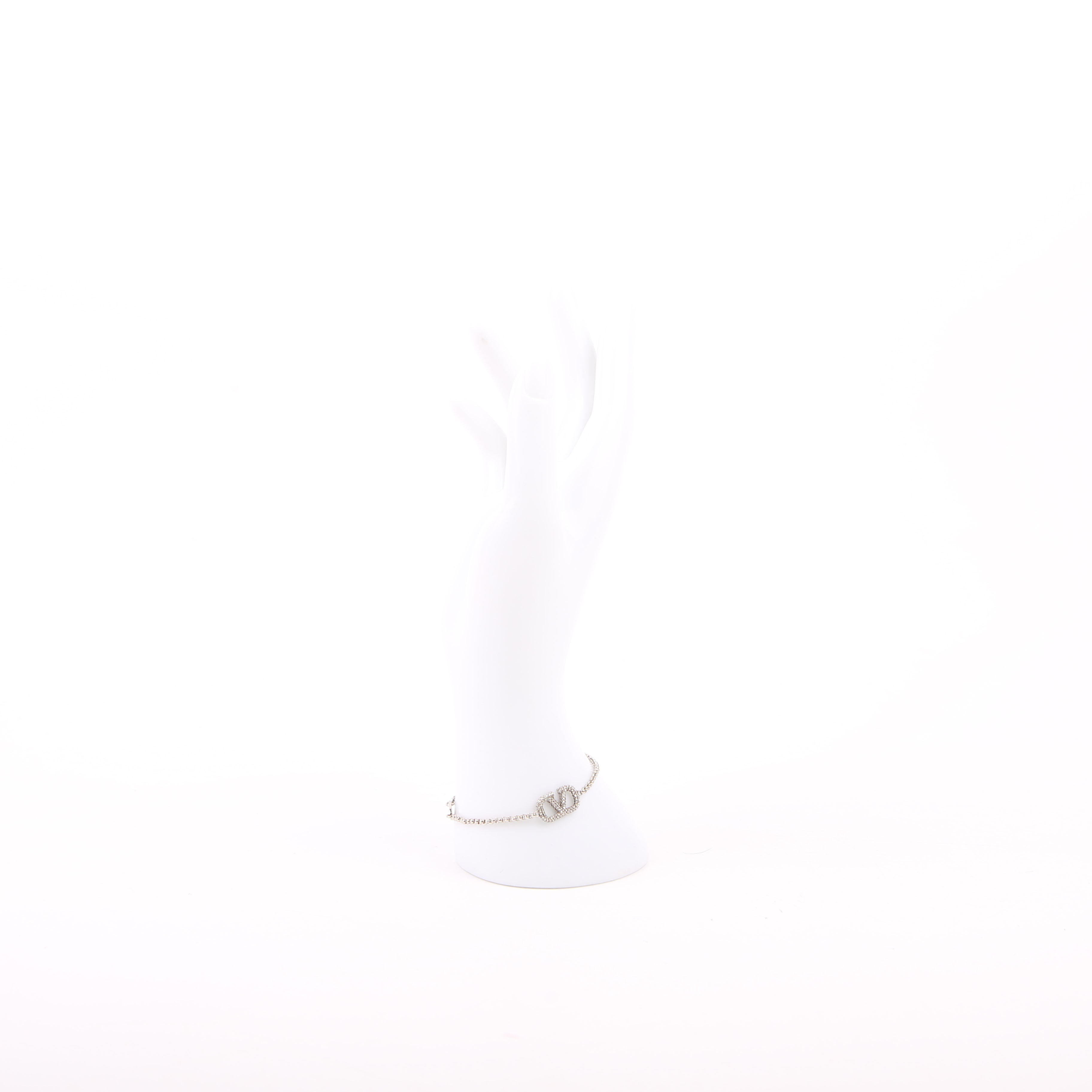 Vlogo Signature With Swarovski Crystals Bracelet Silver