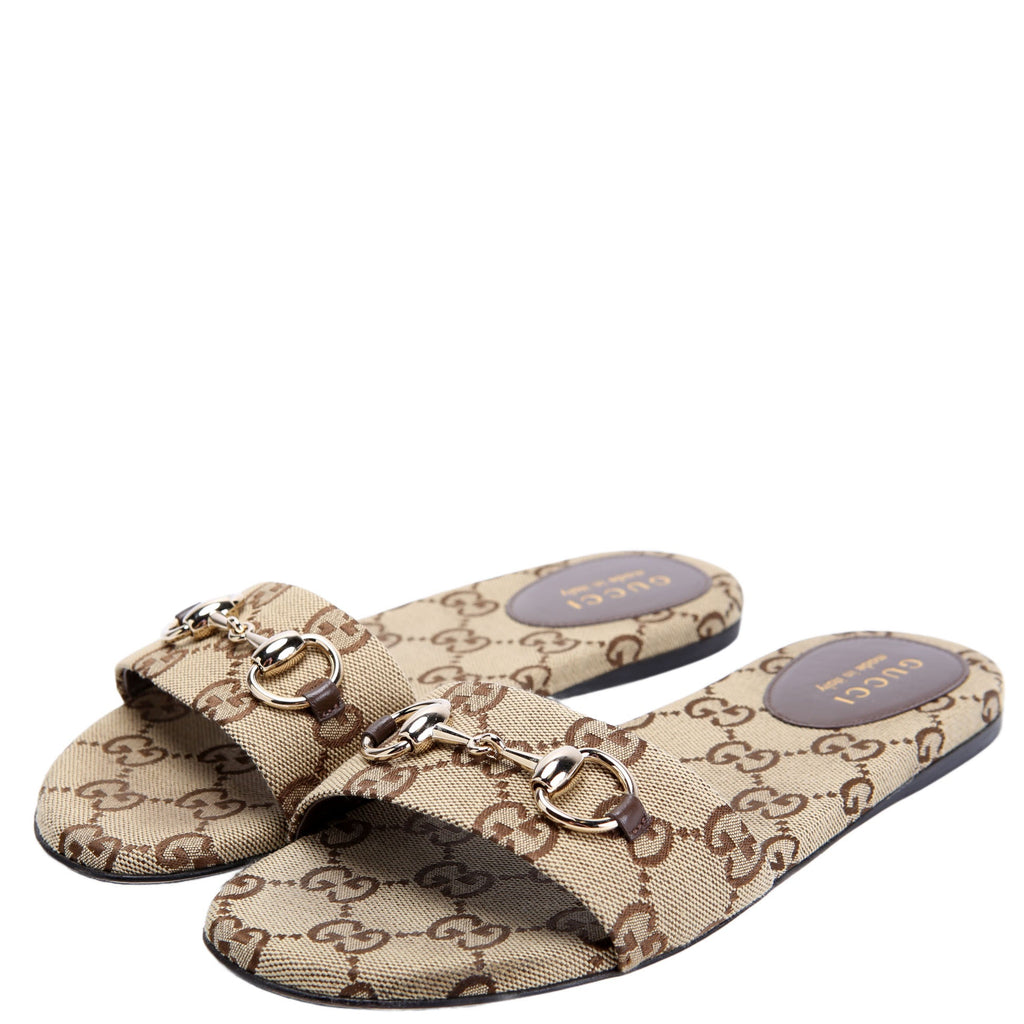 Saiga Horsebit Slide Sandals Size 36
