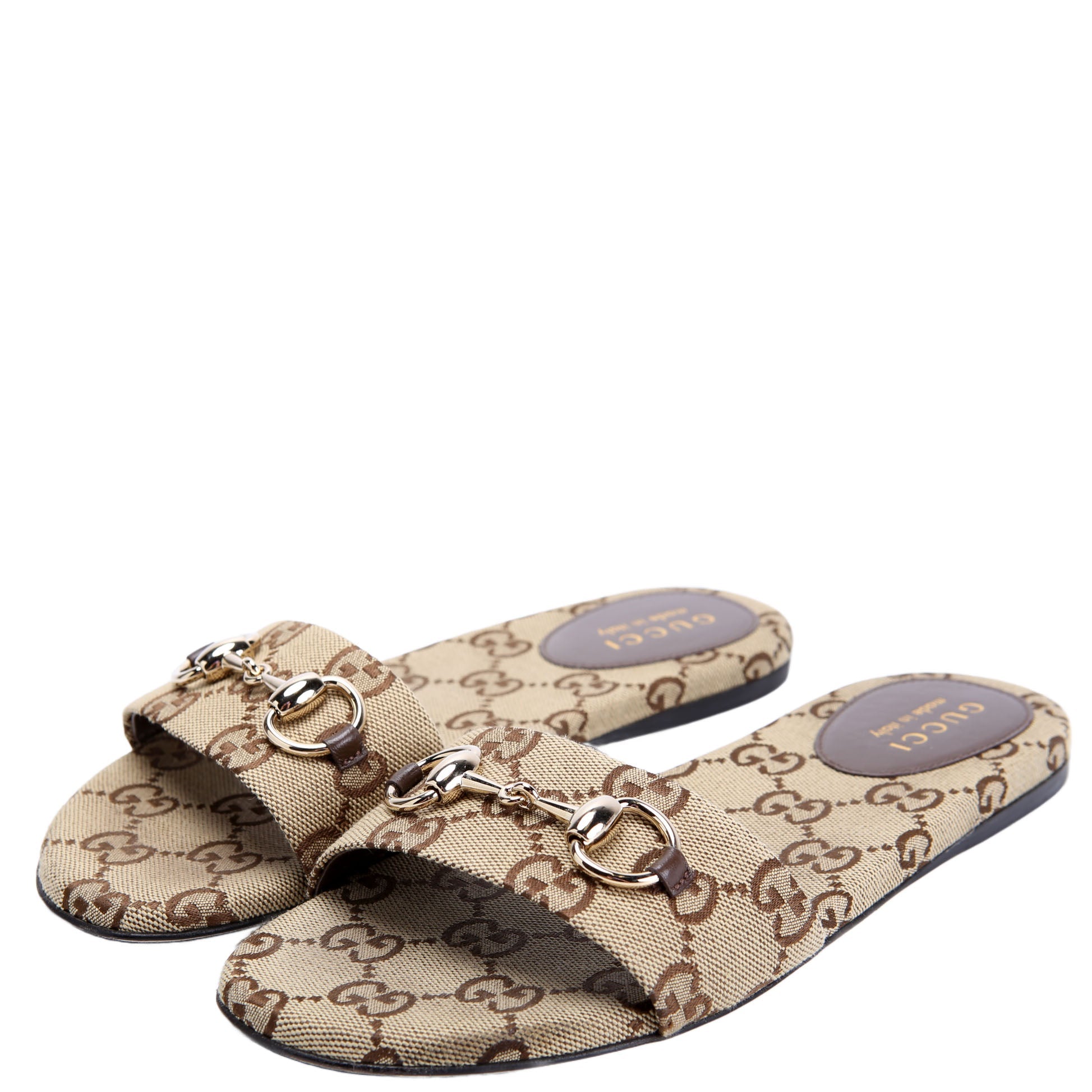 Saiga Horsebit Slide Sandals Size 36