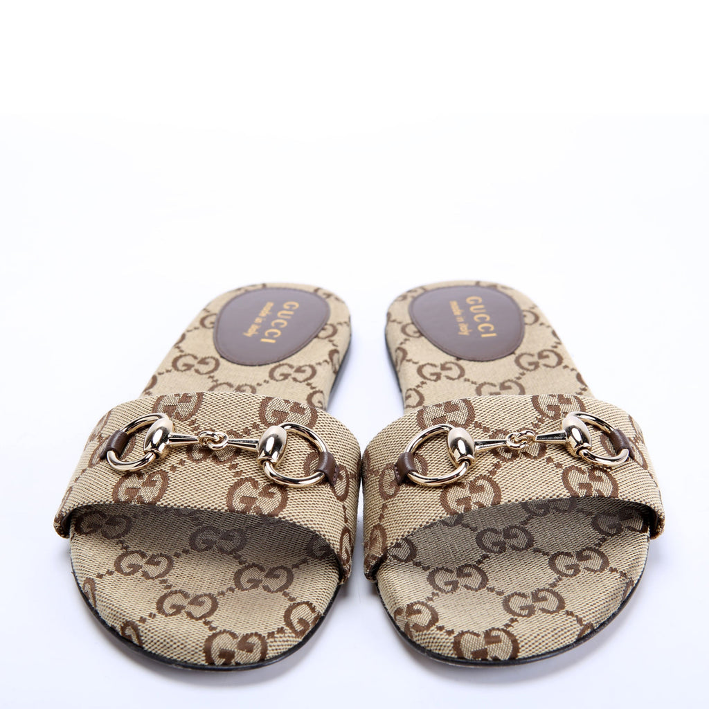 Saiga Horsebit Slide Sandals Size 36