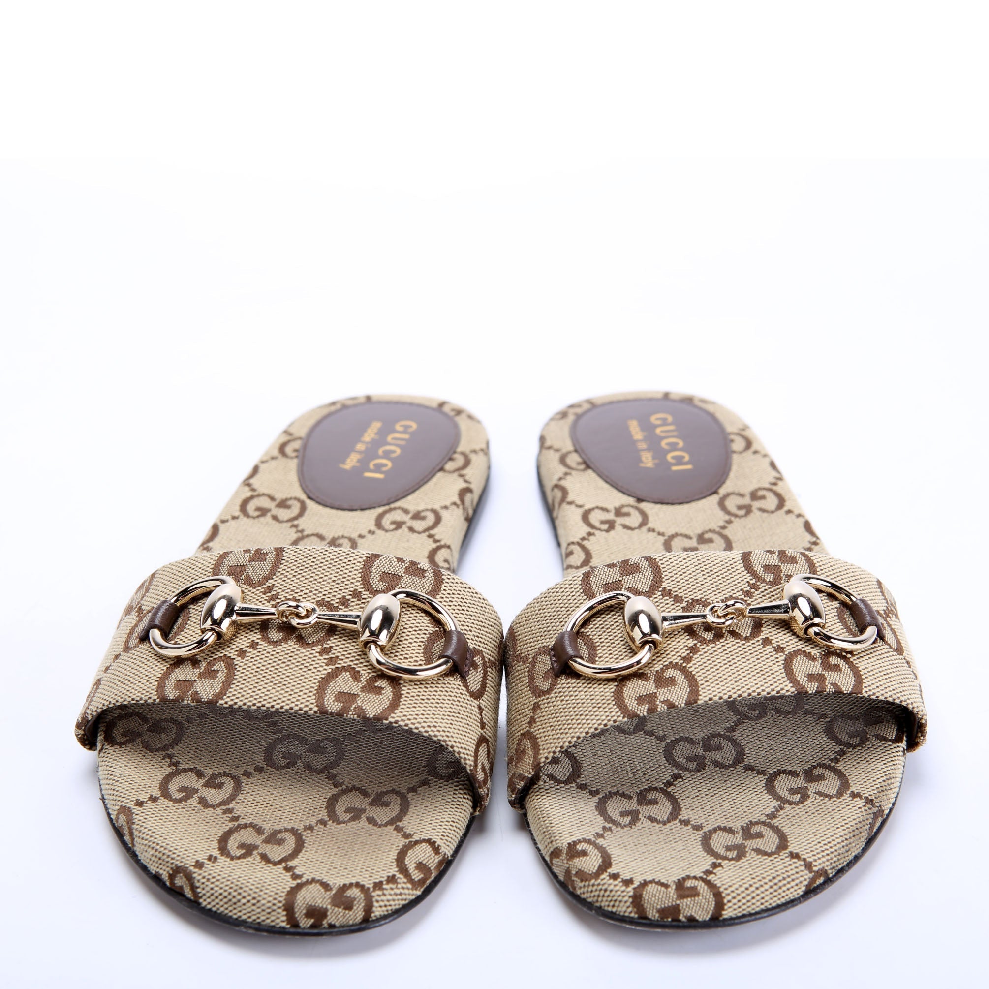 Saiga Horsebit Slide Sandals Size 36