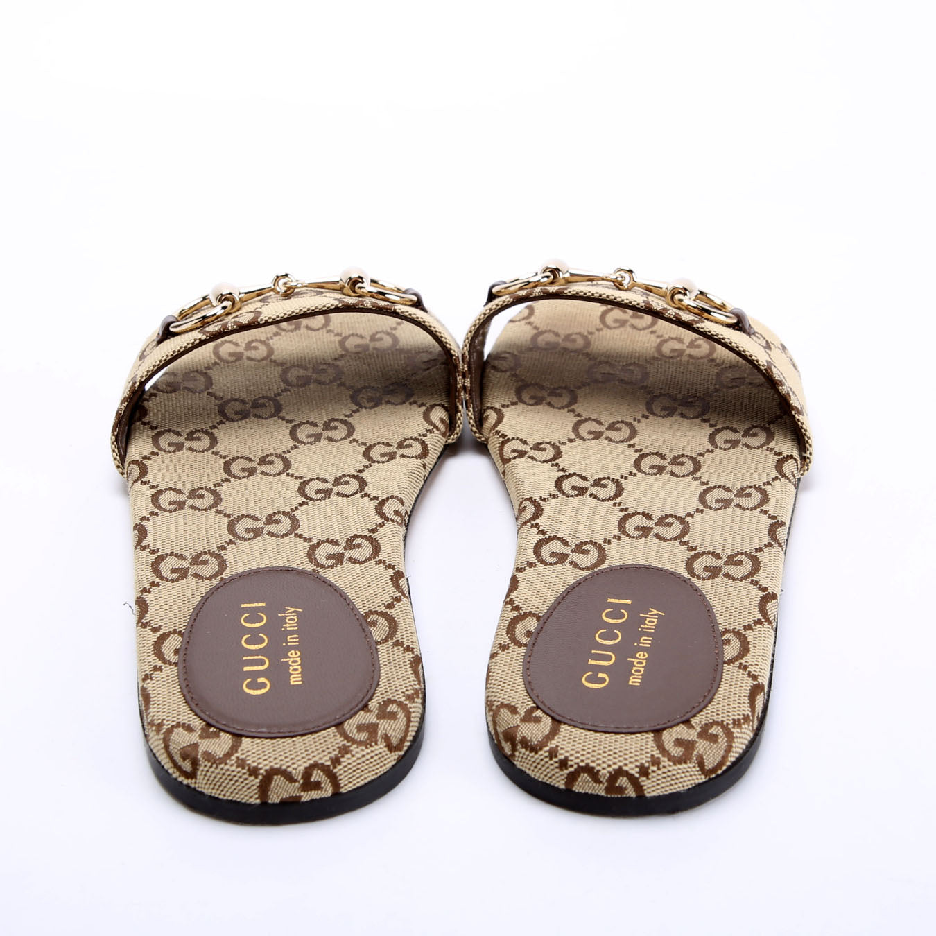 Saiga Horsebit Slide Sandals Size 36